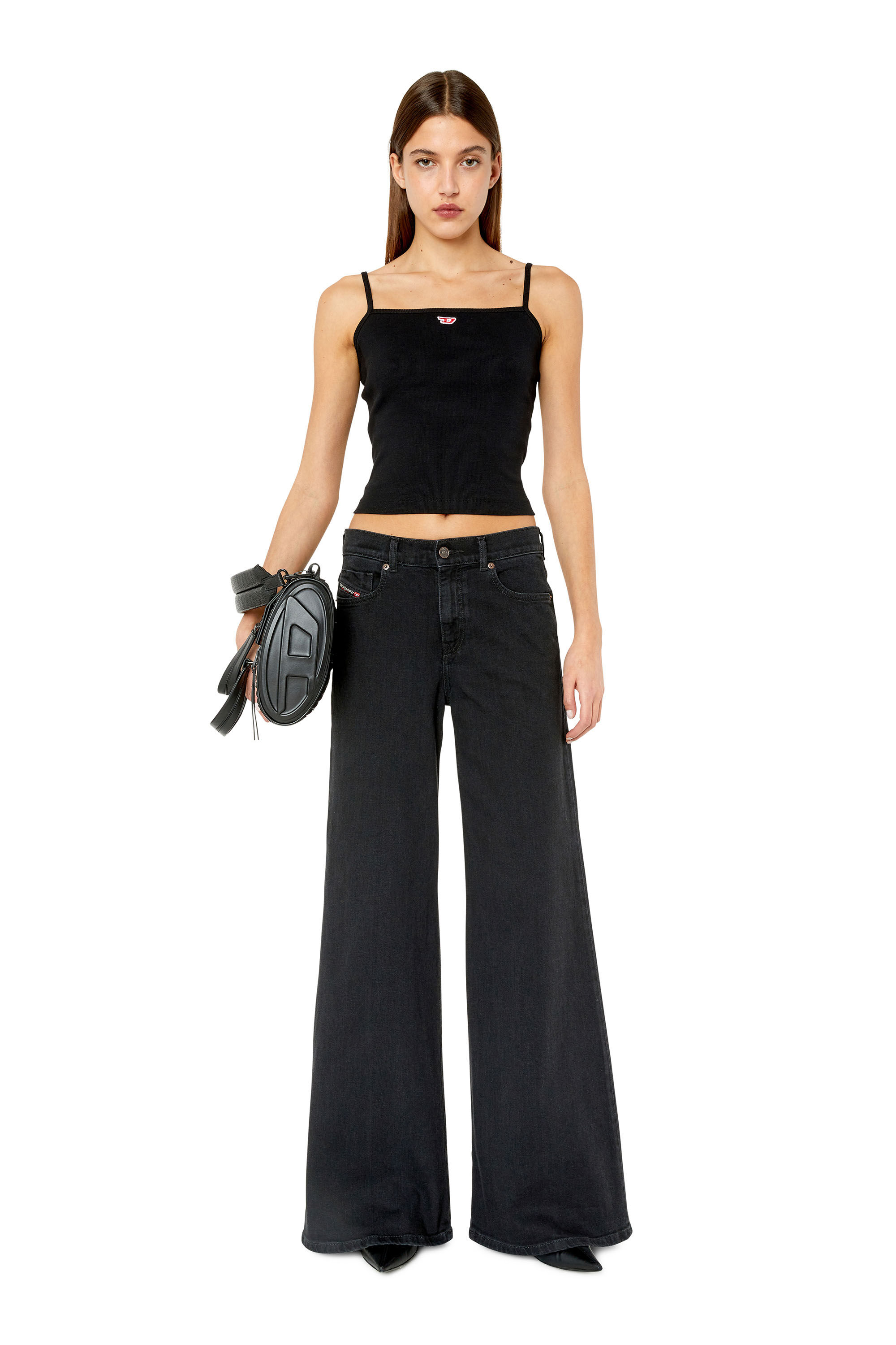Diesel - Bootcut and Flare Jeans 1978 D-Akemi Z9C25, Woman's Bootcut and Flare Jeans - 1978 D-Akemi in Black/Dark grey - 1