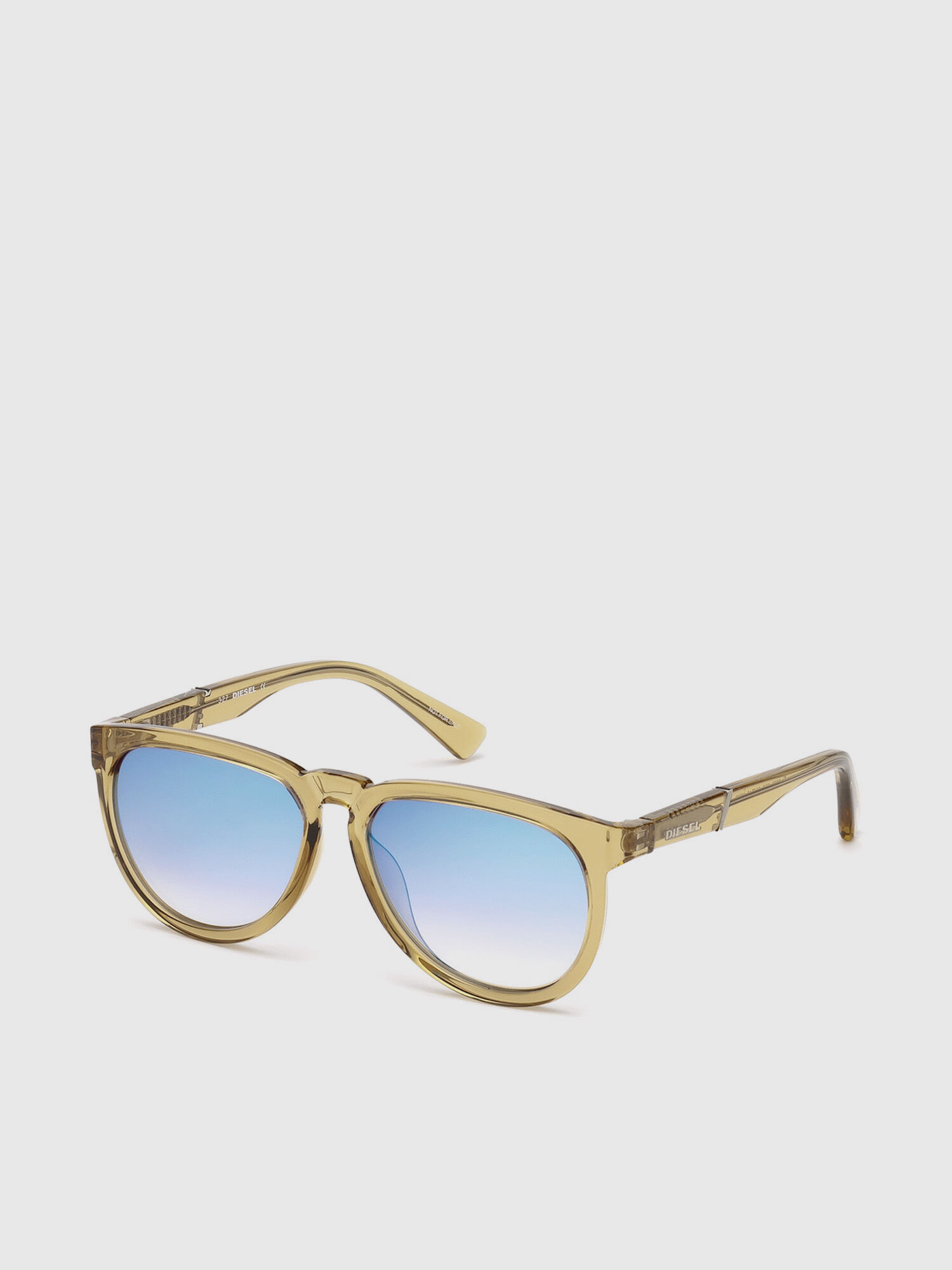 Diesel - DL0272, Unisex's Pilot shape kid eyewear in Light Brown - 2