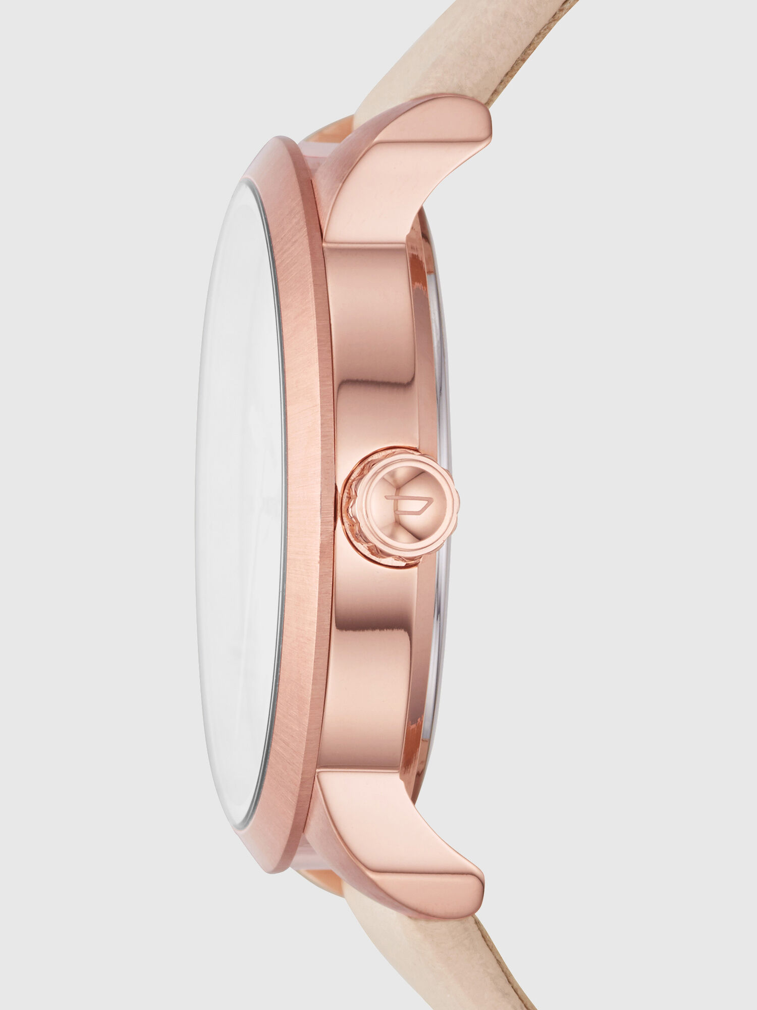 Diesel - DZ5572, Woman's Flare Degrade watch with nude leather strap, 37 mm in Beige - 2