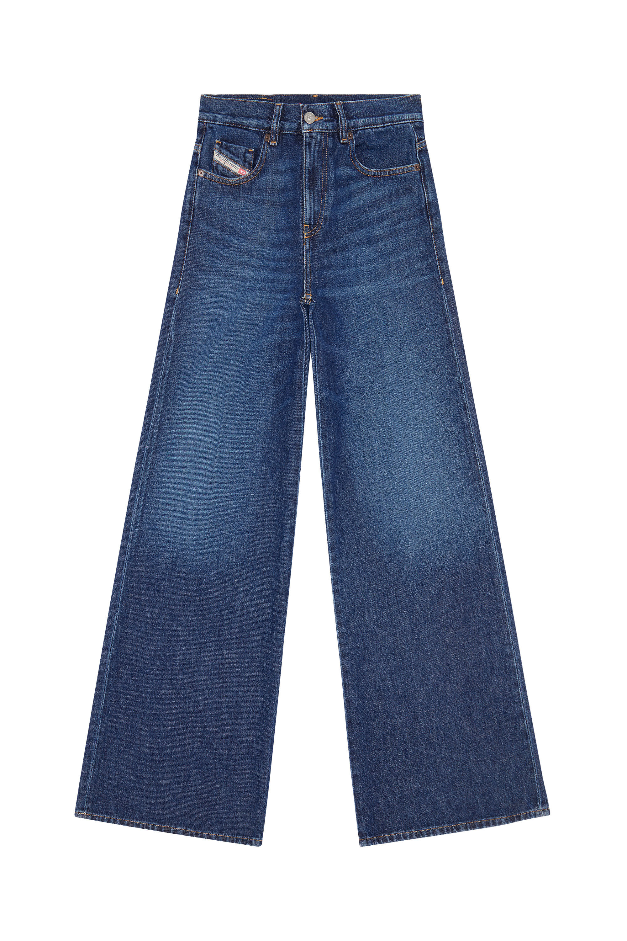Diesel - Woman's Bootcut and Flare Jeans 1978 D-Akemi 09C03, Dark Blue - 2
