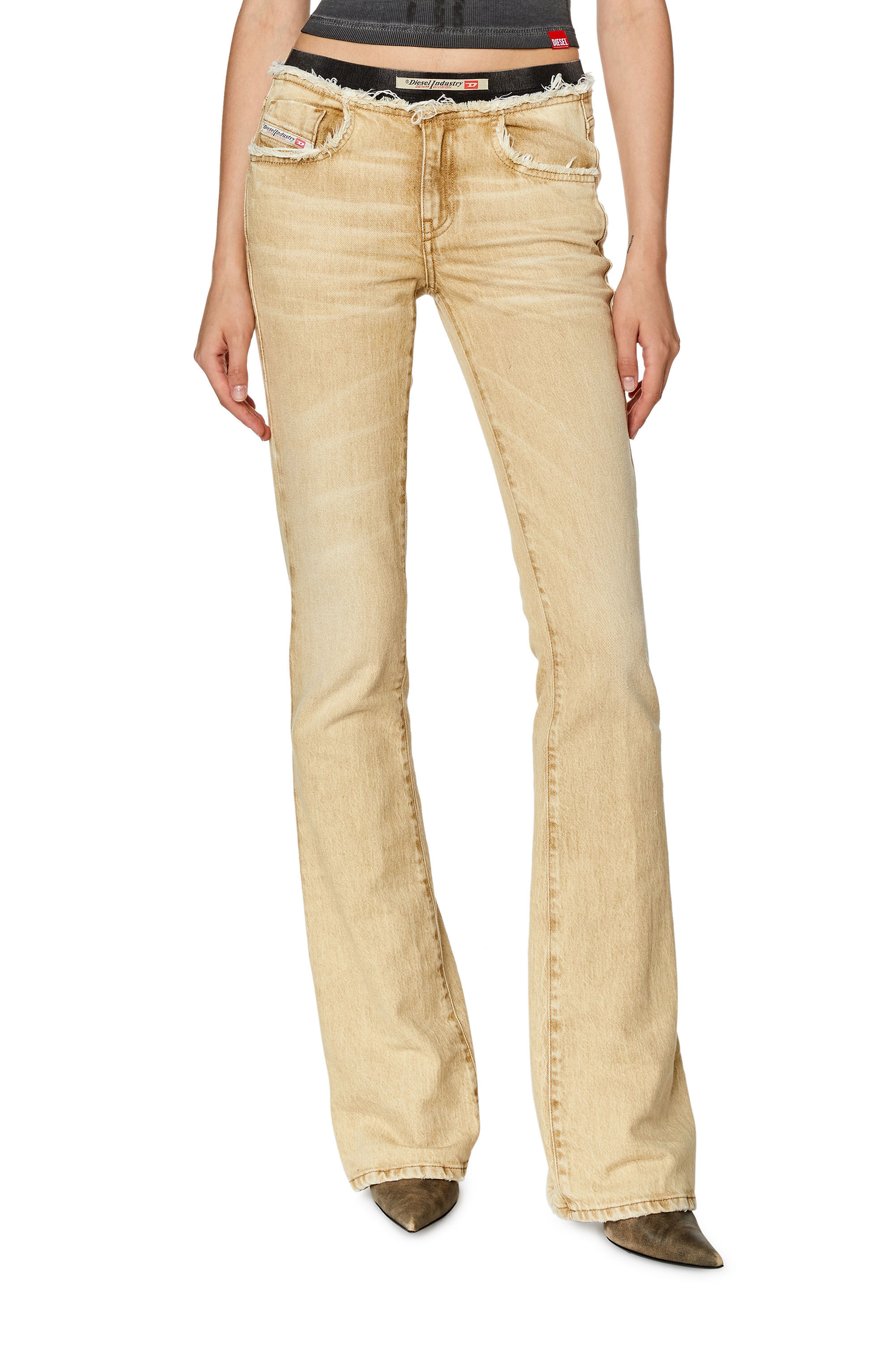 Diesel - Woman's Bootcut and Flare Jeans 1969 D-Ebbey 09G94, Light Brown - 3