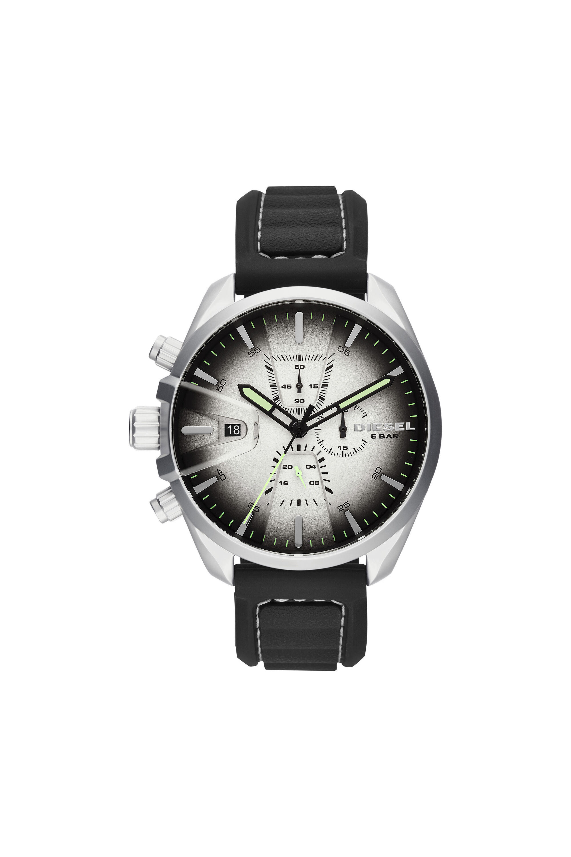 Diesel - DZ4483, Man's Ms9 black watch with green details, 47 mm in Black - 1