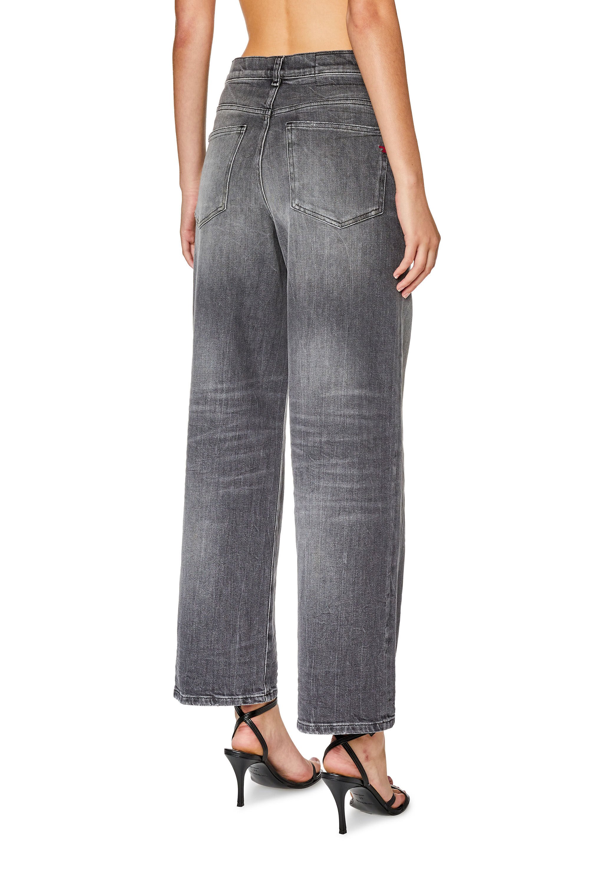 Diesel - Bootcut and Flare Jeans 2000 Widee 09G21, Woman's Bootcut and Flare Jeans - 2000 Widee in Black/Dark grey - 4
