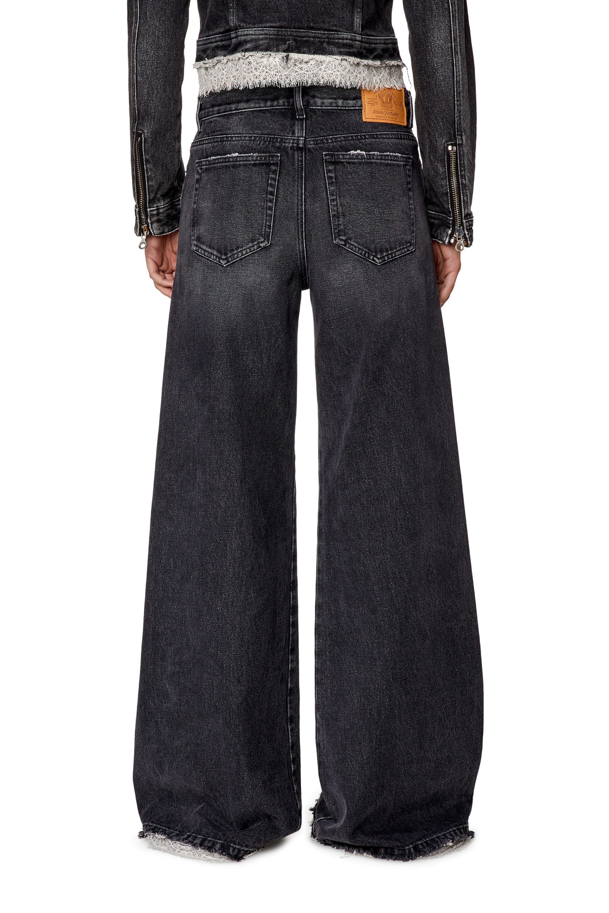 Diesel - Bootcut and Flare Jeans 1978 D-Akemi 007S2, Woman's Bootcut and Flare Jeans - 1978 D-Akemi in Black/Dark grey - 4