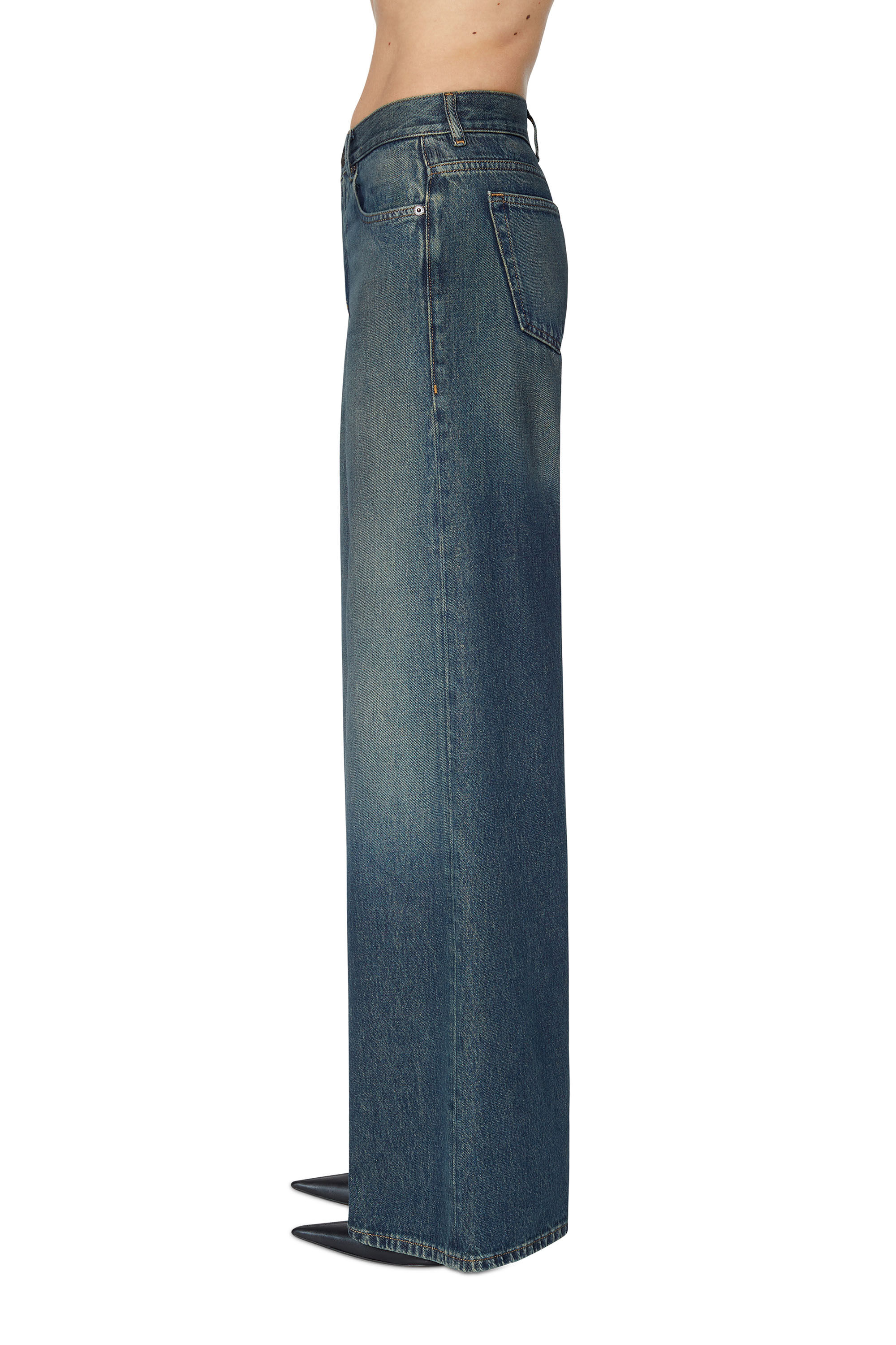 Diesel - Bootcut and Flare Jeans 1978 D-Akemi 09C04, Woman's Bootcut and Flare Jeans - 1978 D-Akemi in Dark Blue - 5