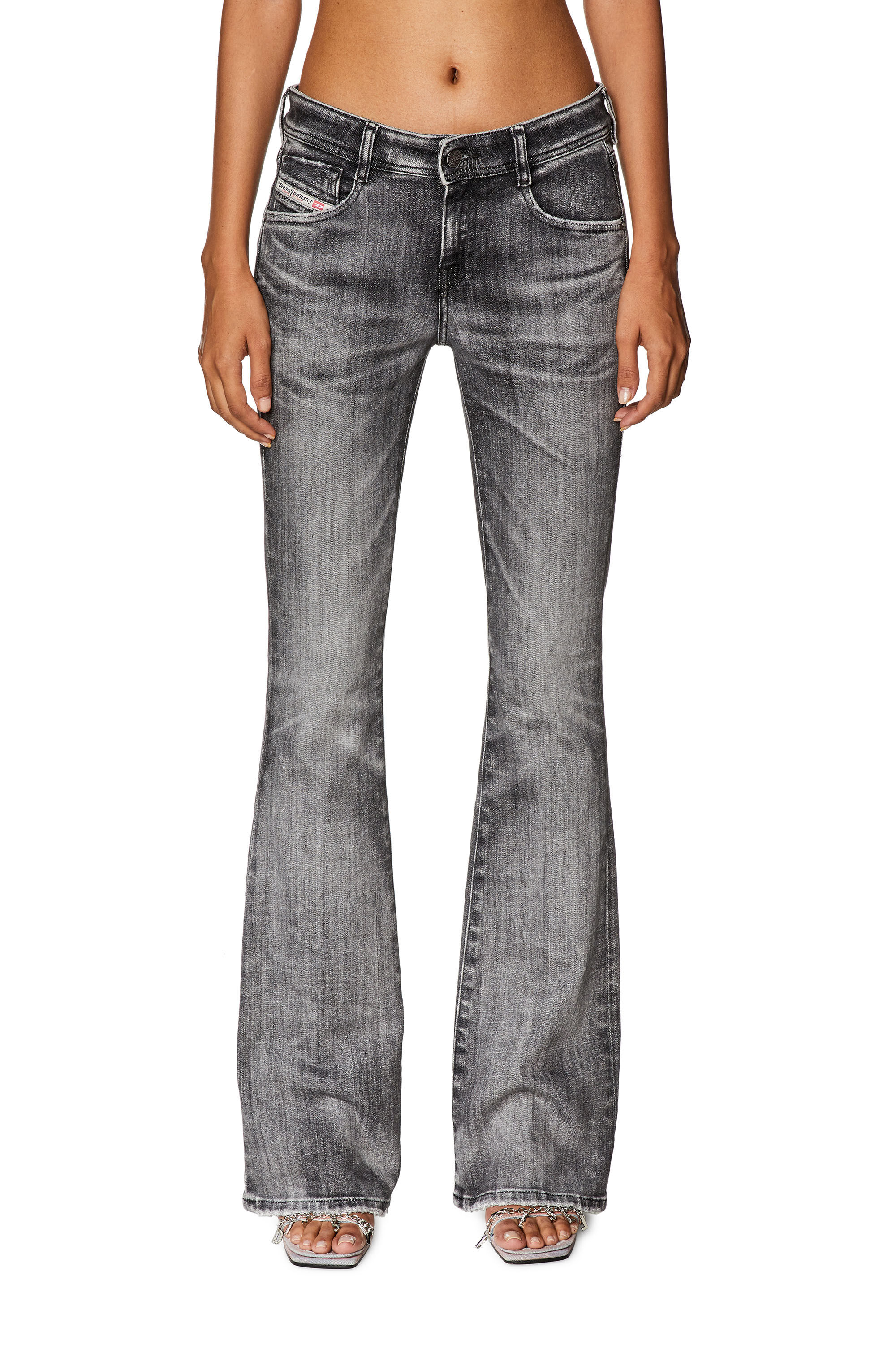Diesel - Woman's Bootcut and Flare Jeans 1969 D-Ebbey 09G38, Black/Dark grey - 3