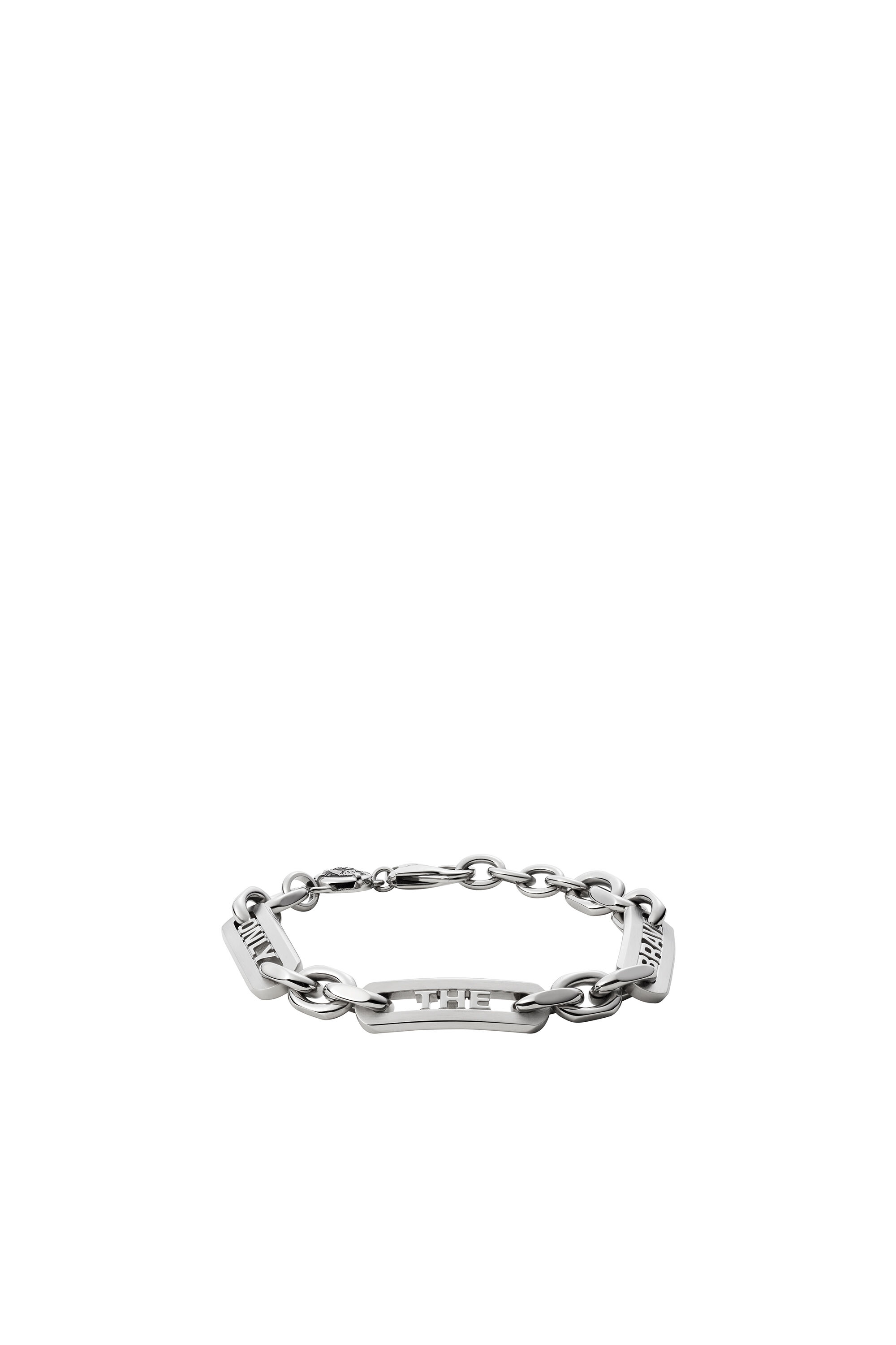Diesel - DX1330, Man's Stainless Steel Chain Bracelet in Silver - 1