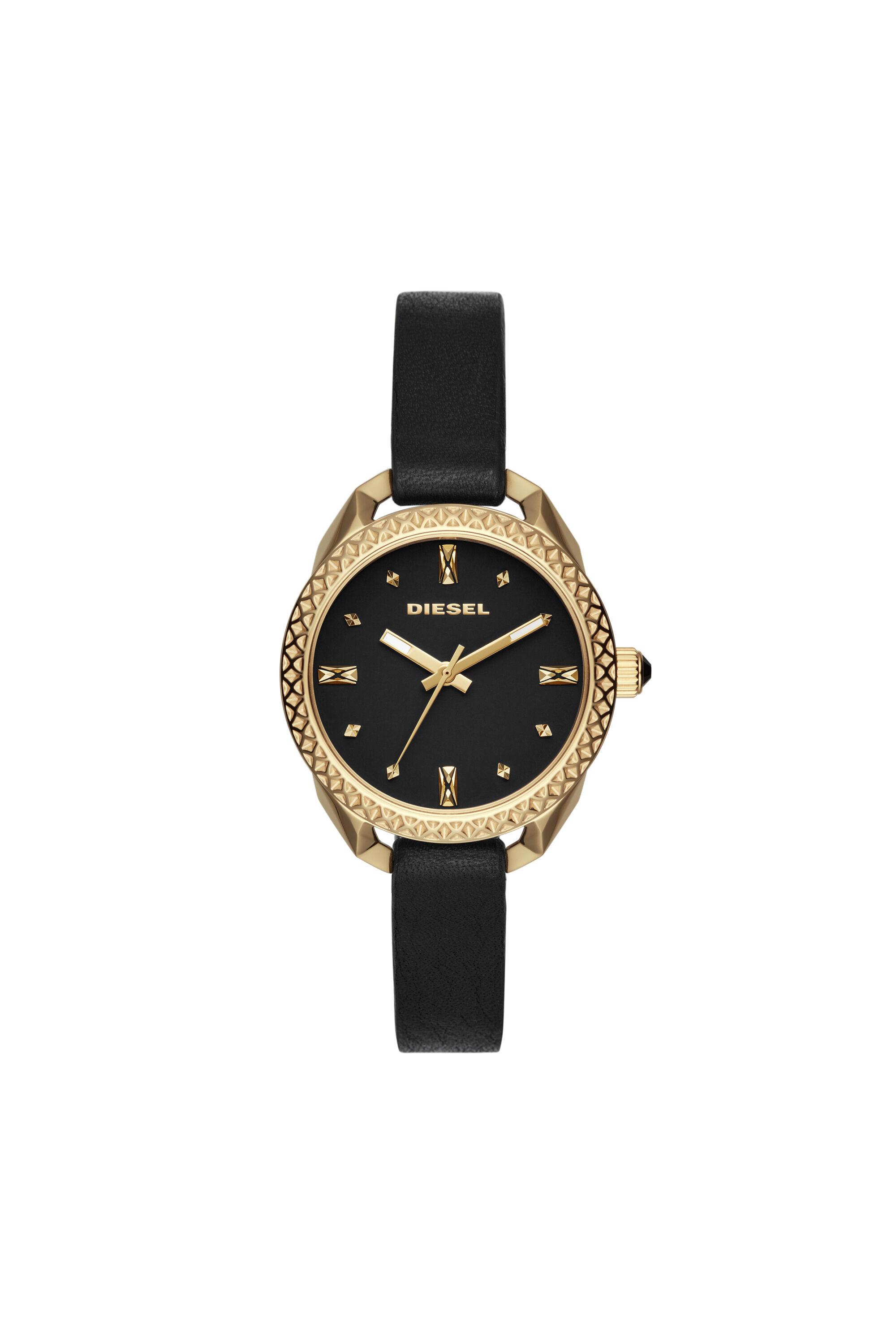 Diesel - DZ5547, Woman's Black watch with gold-tone case, 36 mm in Black - 1