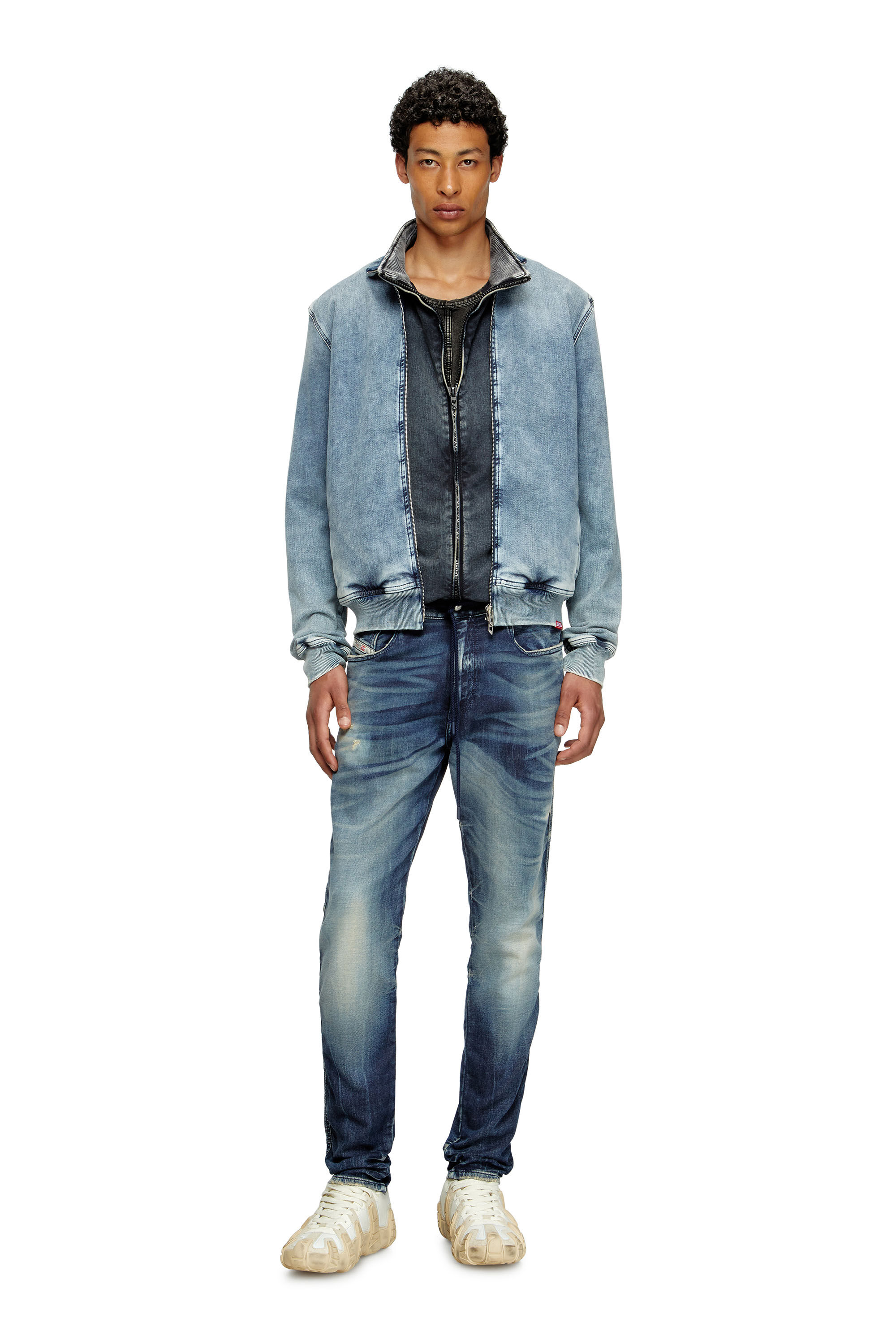 Diesel - Man's Slim 2062 D-Strukt Joggjeans® 068RZ, Dark Blue - 1