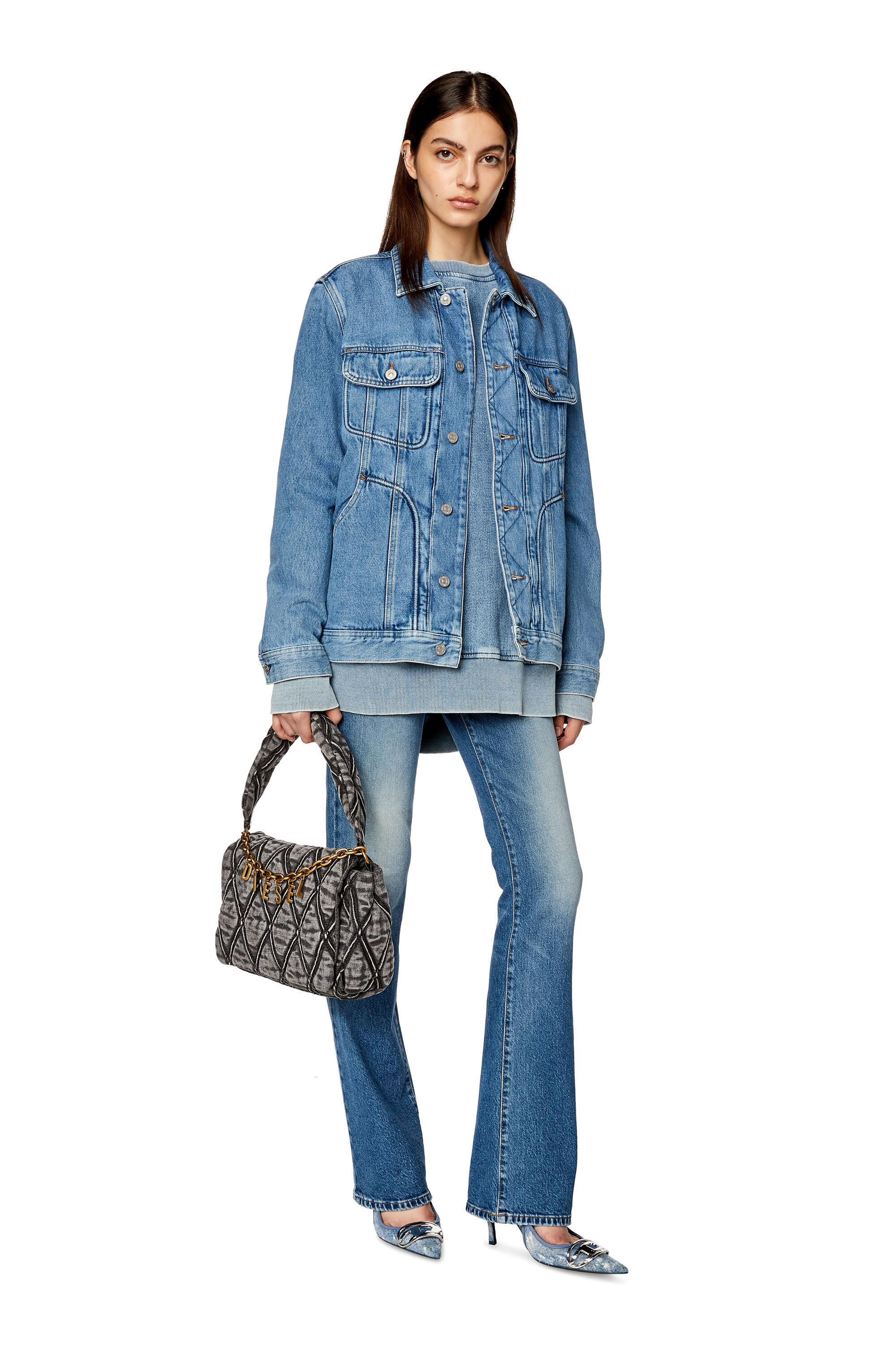 Diesel - Woman's Bootcut and Flare Jeans 2003 D-Escription 007P9, Medium blue - 1
