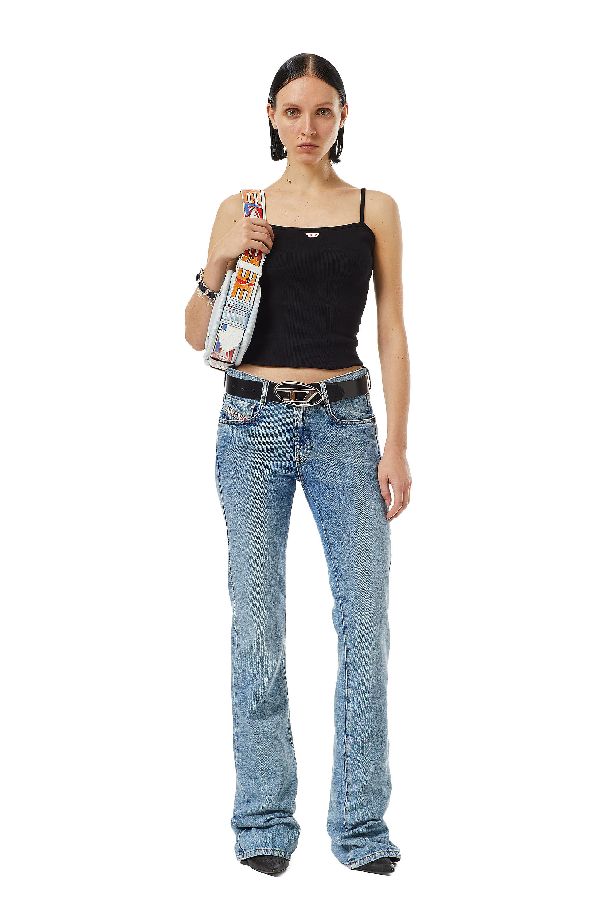 Diesel - Bootcut and Flare Jeans 1969 D-Ebbey 09C16, Woman's Bootcut and Flare Jeans - 1969 D-Ebbey in Medium blue - 5