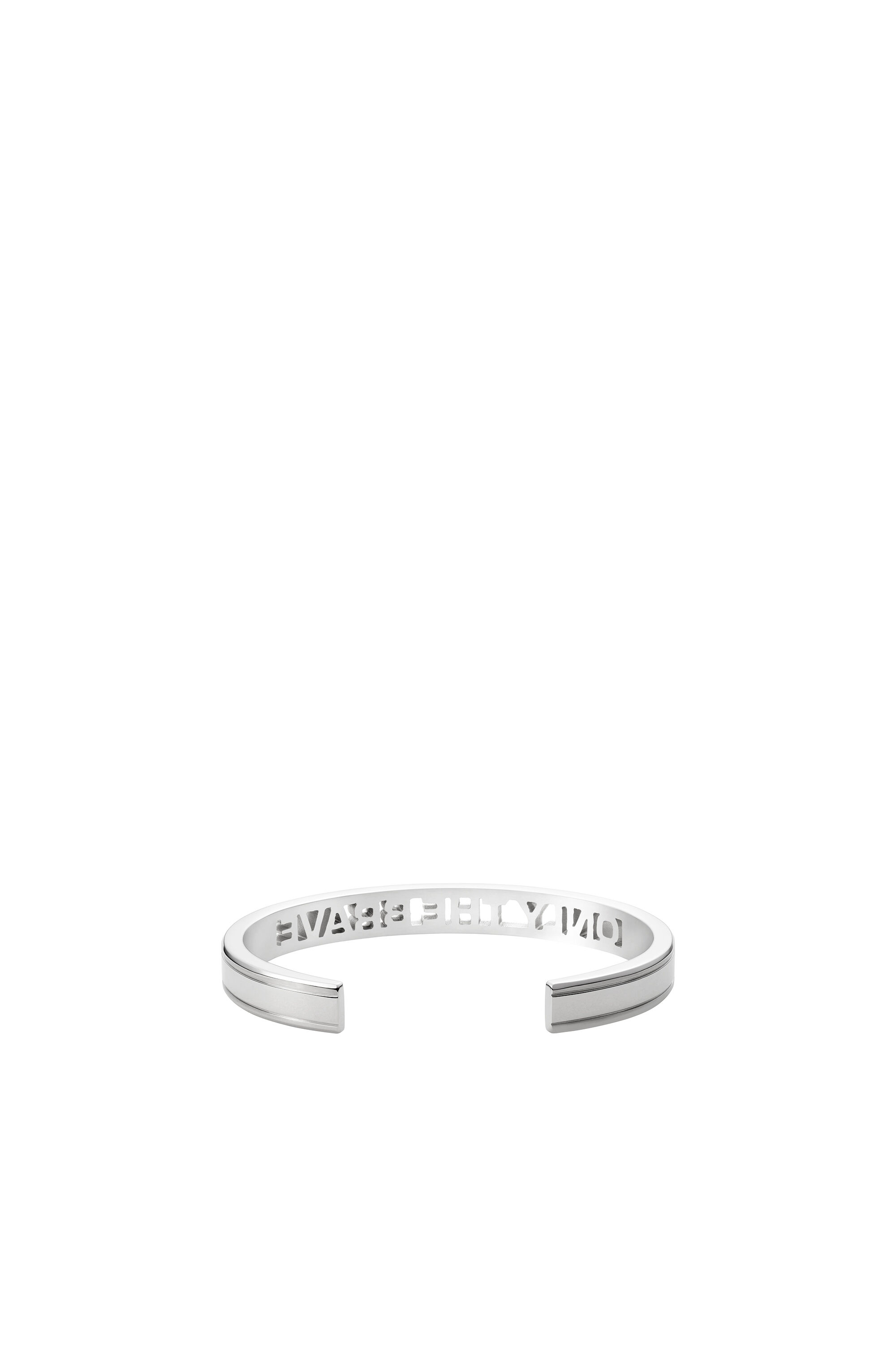 Diesel - DX1331, Man's Stainless Steel Cuff Bracelet in Silver - 2