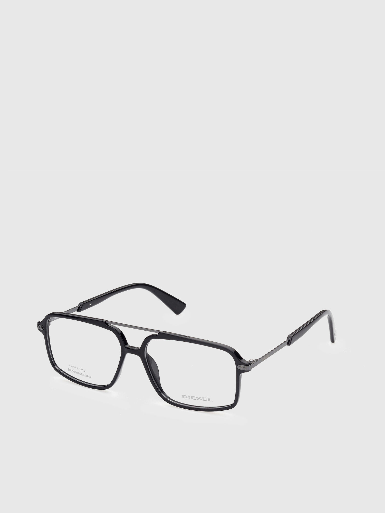Diesel - DL5405, Man's Navigator glasses with a slightly rounded shape in Black - 2