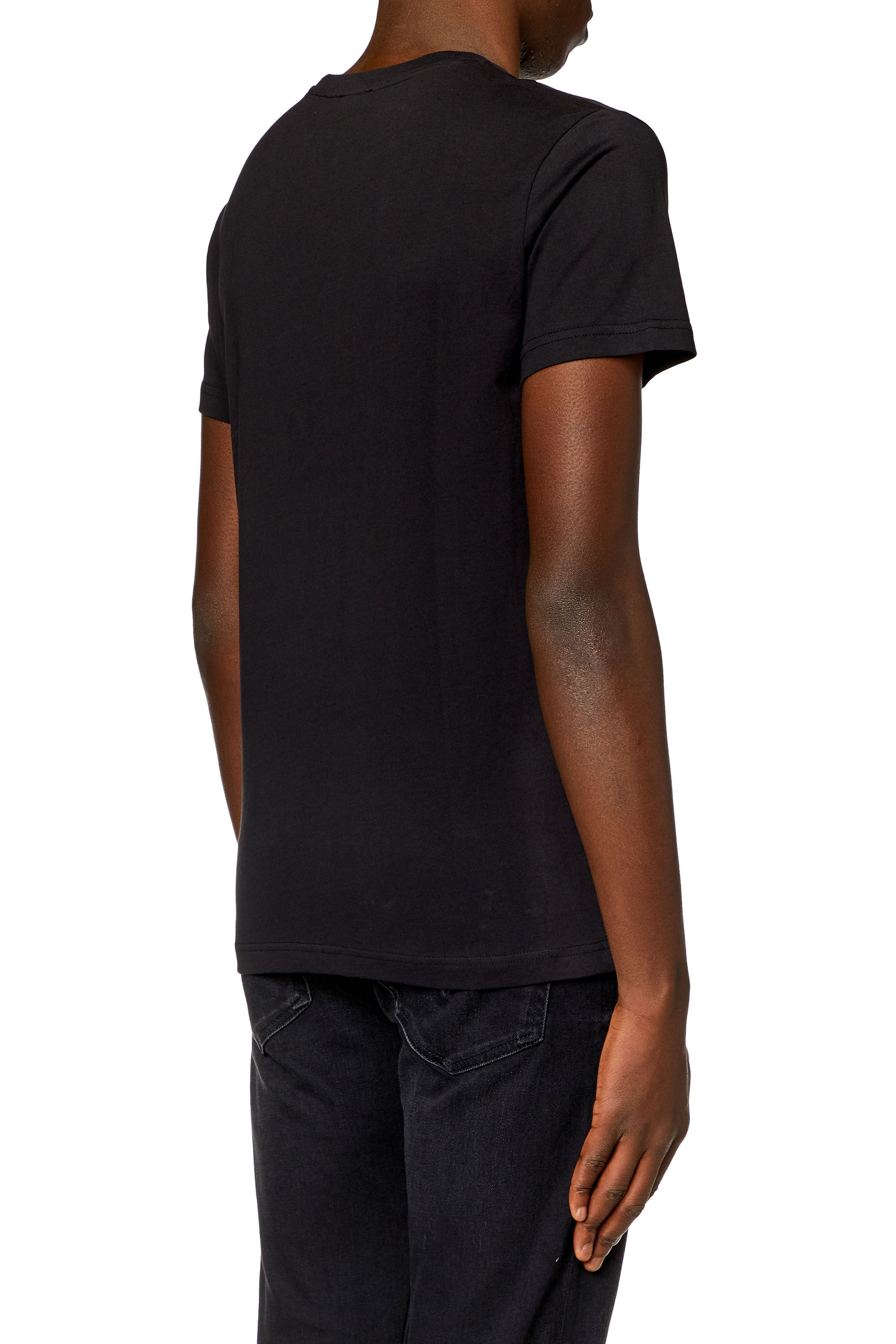 Diesel - T-DIEGO-CUTY, Man's T-shirt with dual logo print in Black - 2