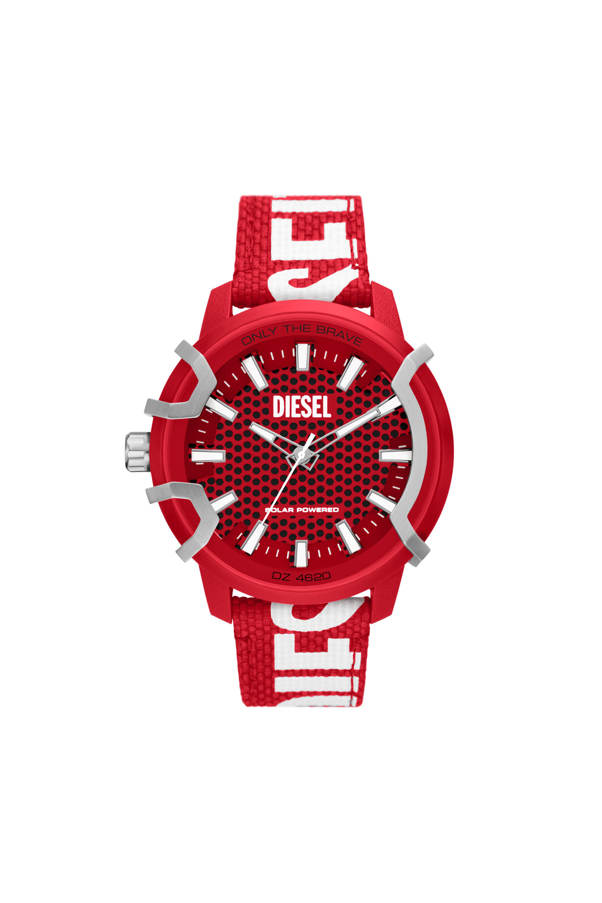 Diesel - DZ4620, Man's Griffed Solar Red watch in Red/White - 1