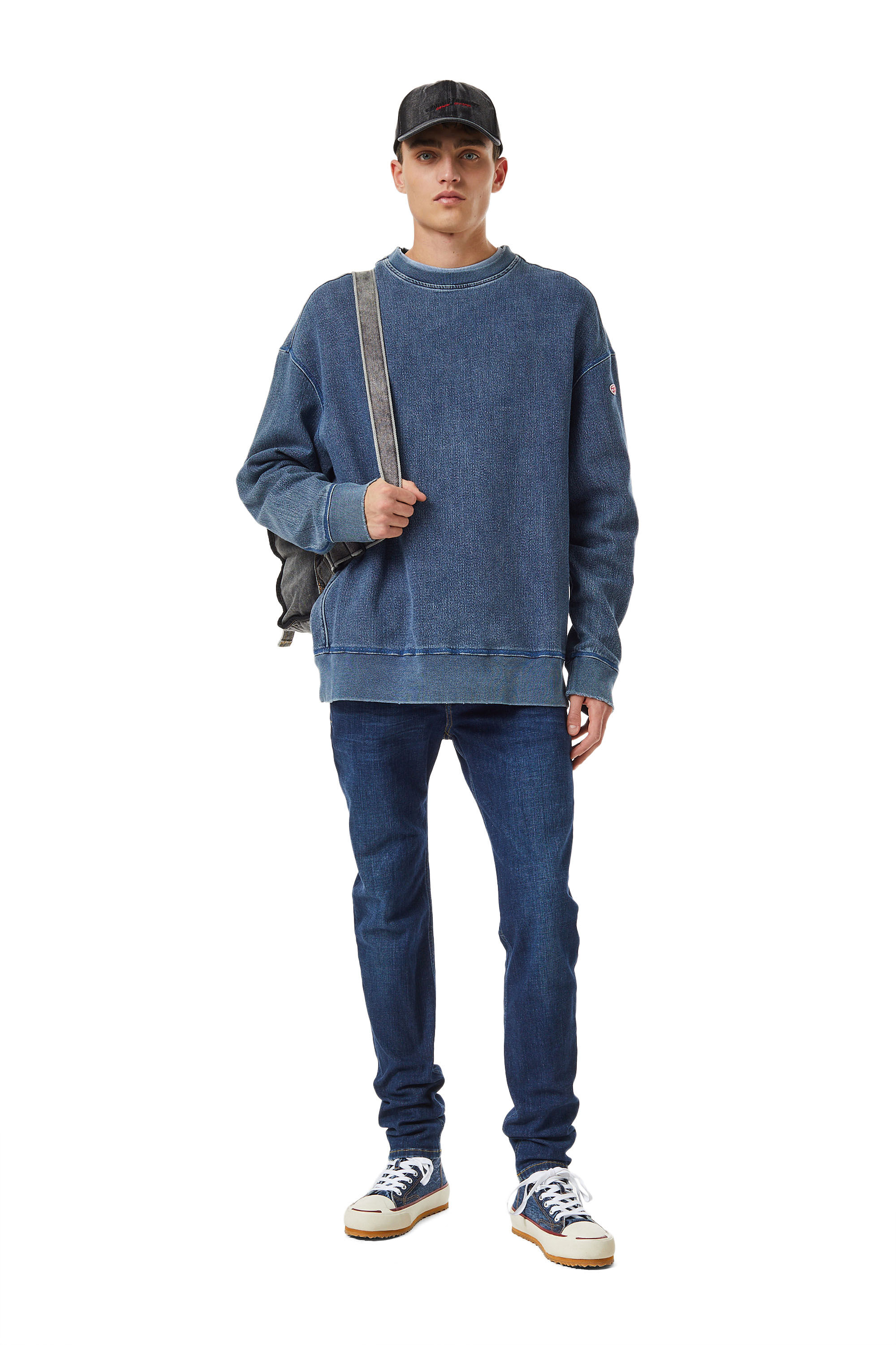Diesel - Man's Skinny Jeans 1979 Sleenker 09B98, Dark Blue - 1