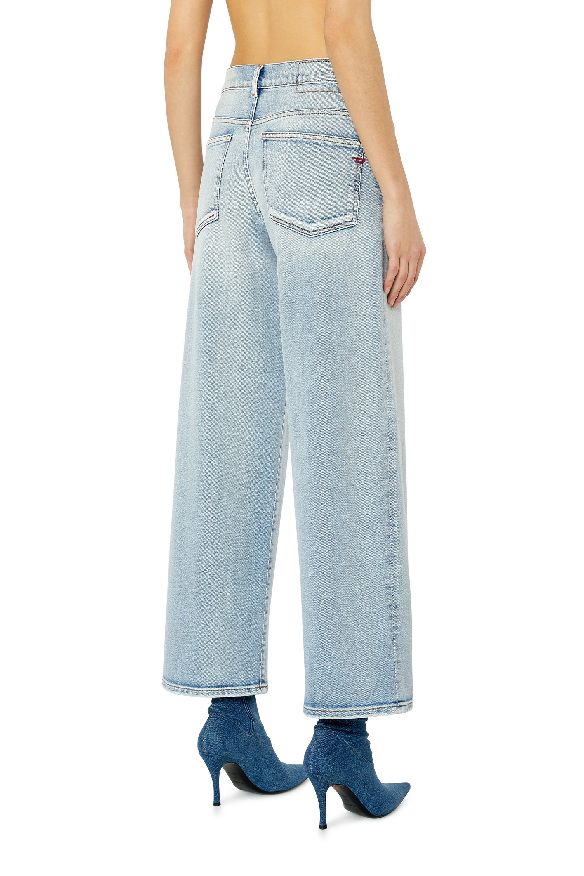 Diesel - Bootcut and Flare Jeans 2000 Widee 9C08L, Woman's Bootcut and Flare Jeans - 2000 Widee in Light Blue - 4