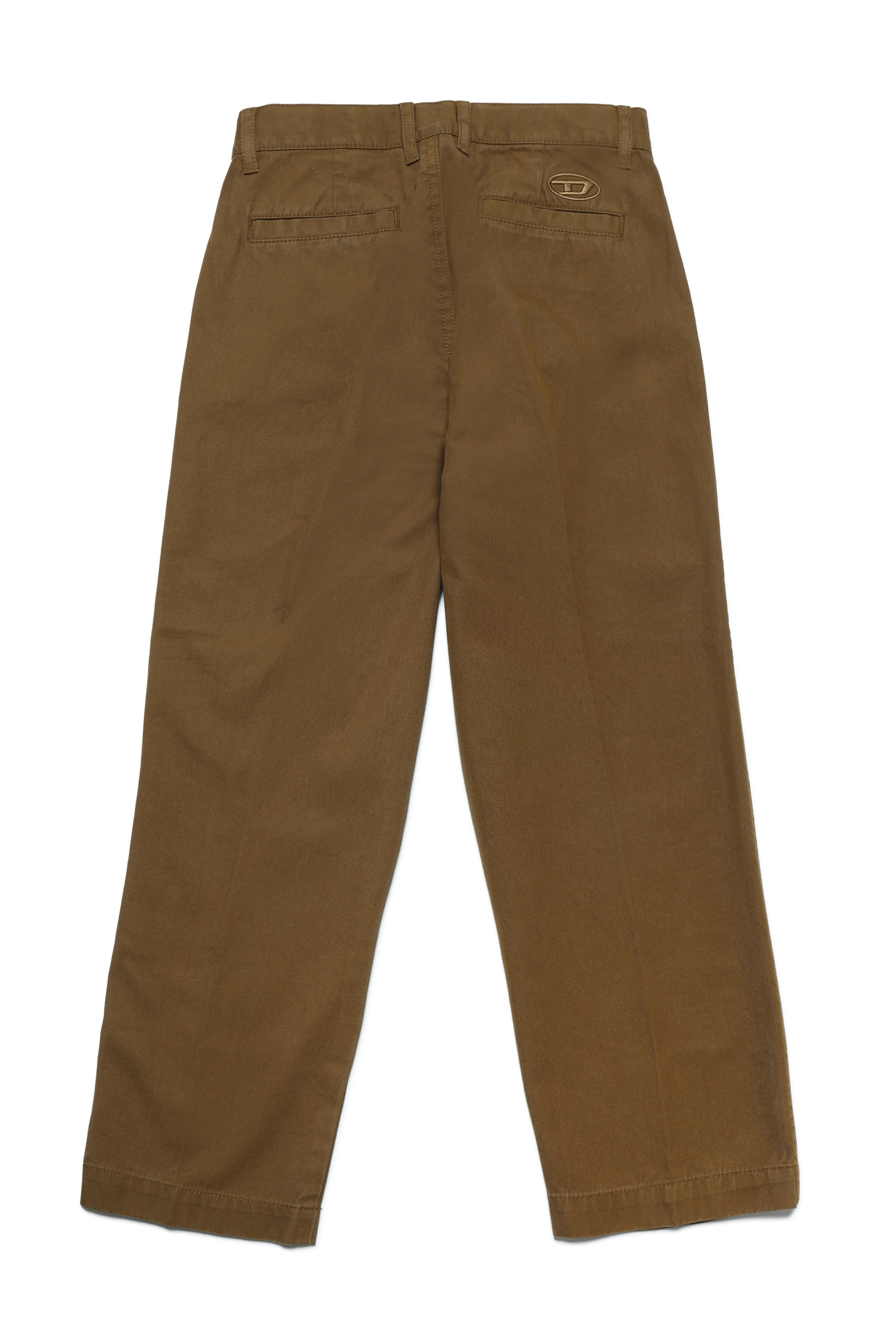 Diesel - PBAS, Man's Cotton chinos with Oval D embroidery in Brown - 2