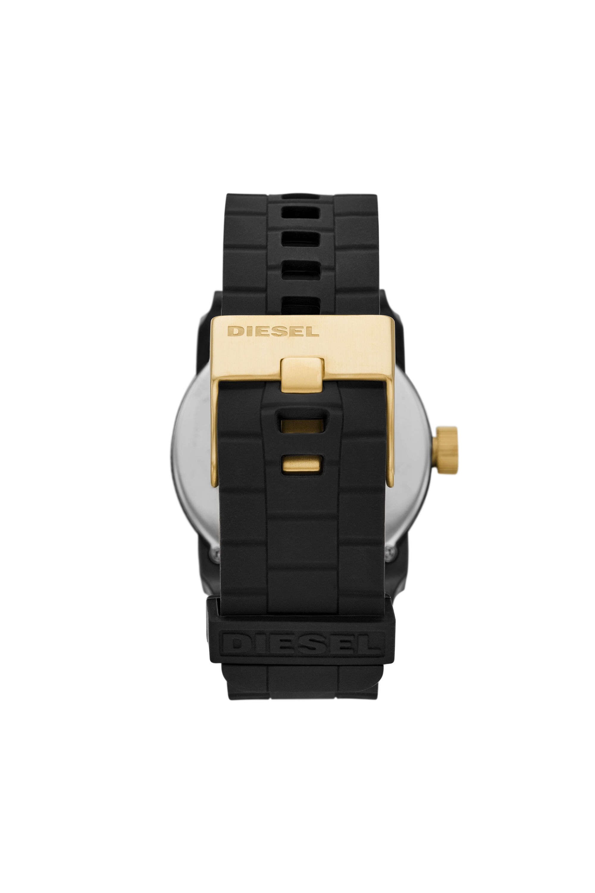 Diesel - DZ1972, Unisex's Double Down Silicone Watch in Black - 2