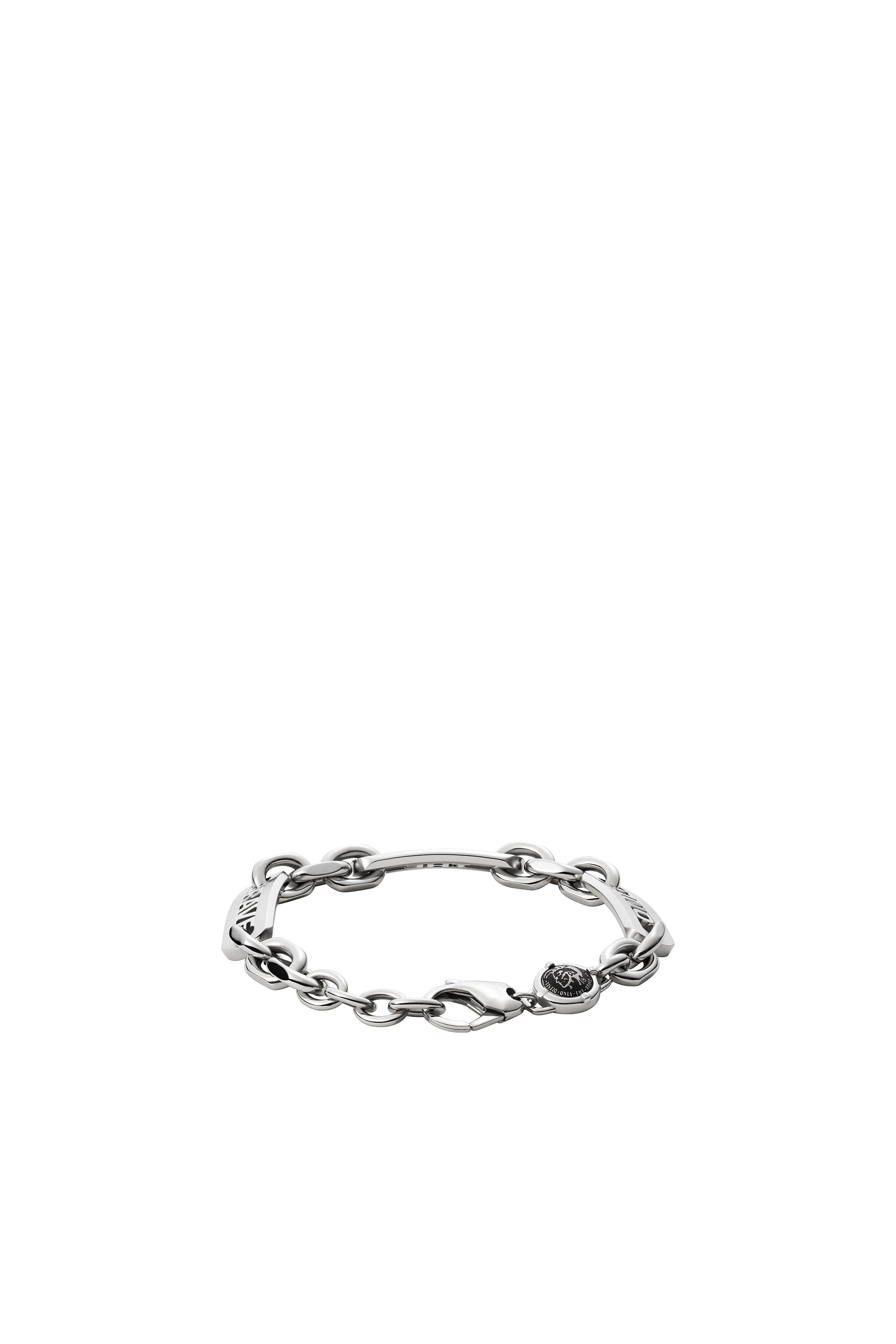 Diesel - DX1330, Man's Stainless Steel Chain Bracelet in Silver - 2