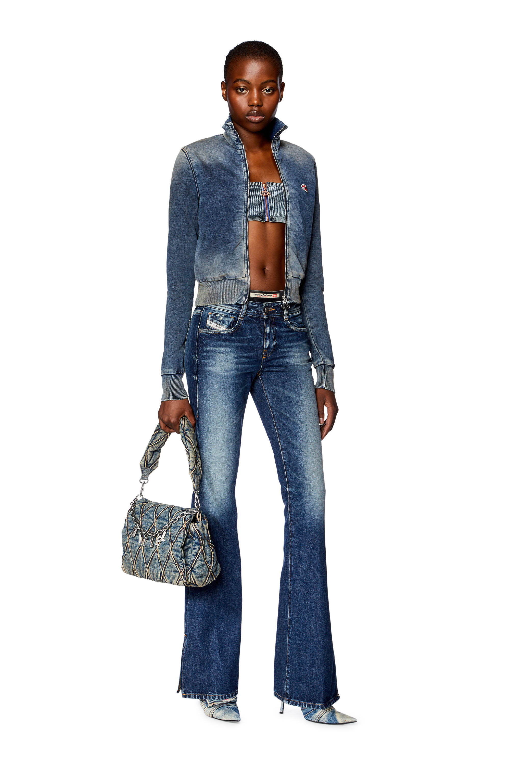 Diesel - Woman's Bootcut and Flare Jeans 1969 D-Ebbey 09G92, Dark Blue - 1