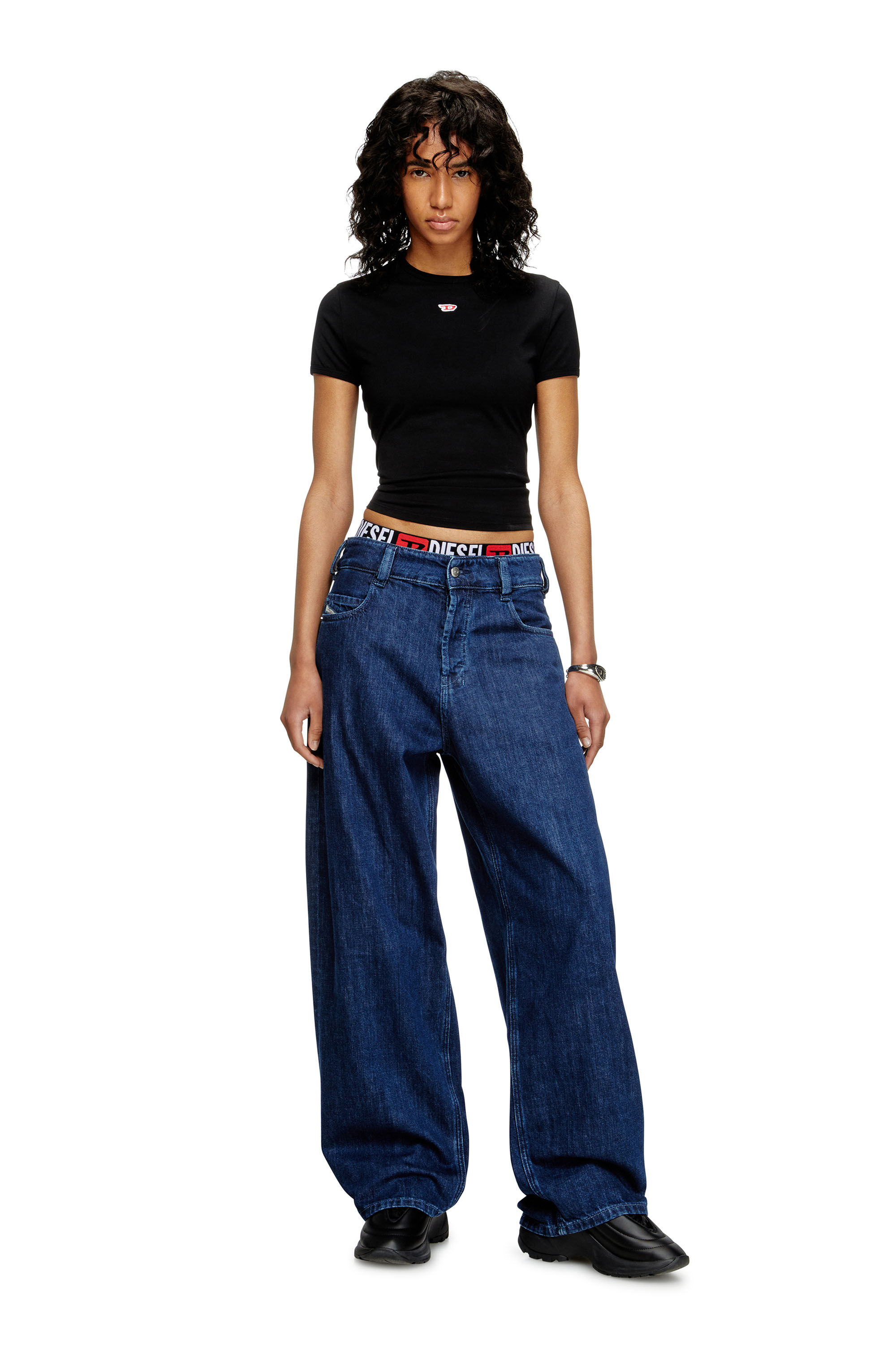 Diesel - Unisex's Relaxed Jeans 1997 D-Enim 0DBDX, Dark Blue - 7
