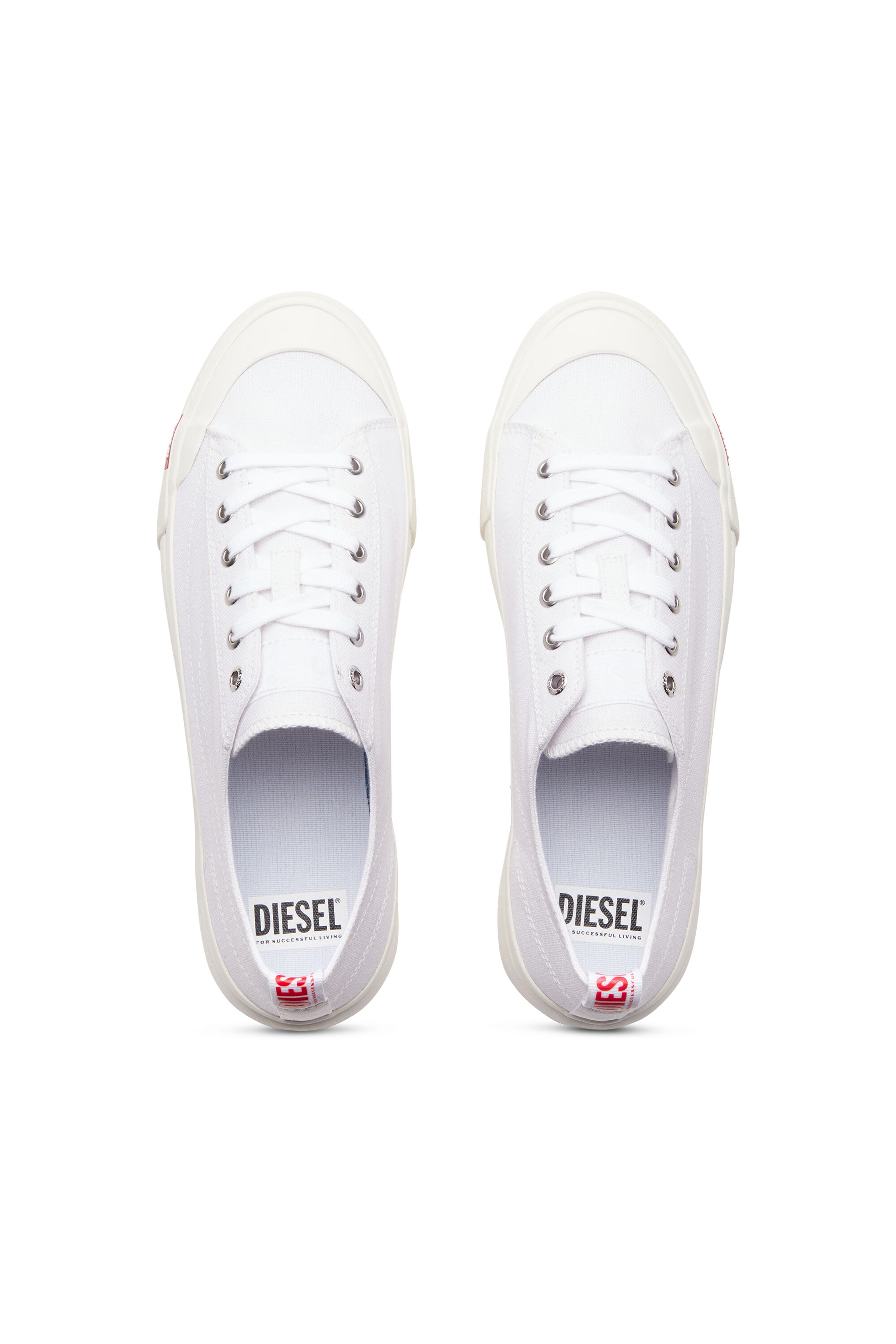 Diesel - S-ATHOS LOW, Man's S-Athos Low-Canvas sneakers in White - 4