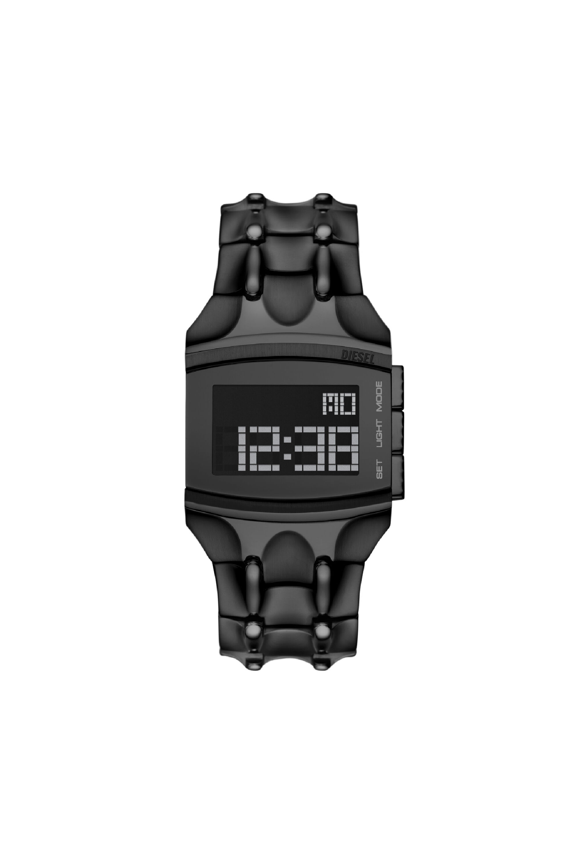 Diesel - DZ2156, Man's Croco Digital stainless steel watch in Black - 1
