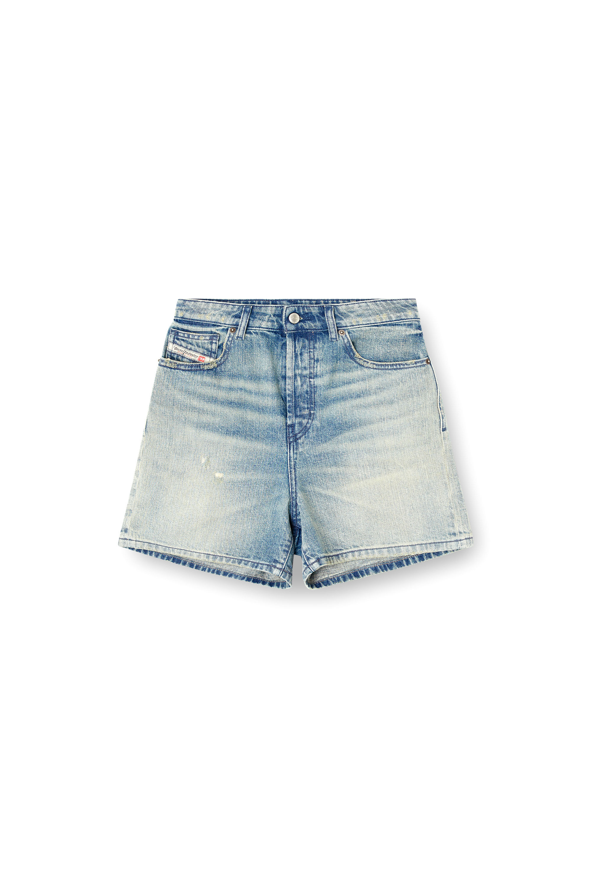 DIESEL テシロテニムショツ DEJIROA190600DBEC 01 Diesel De-Jiro Shorts - Blue - Women | A190600DBEC01 | thebs.com