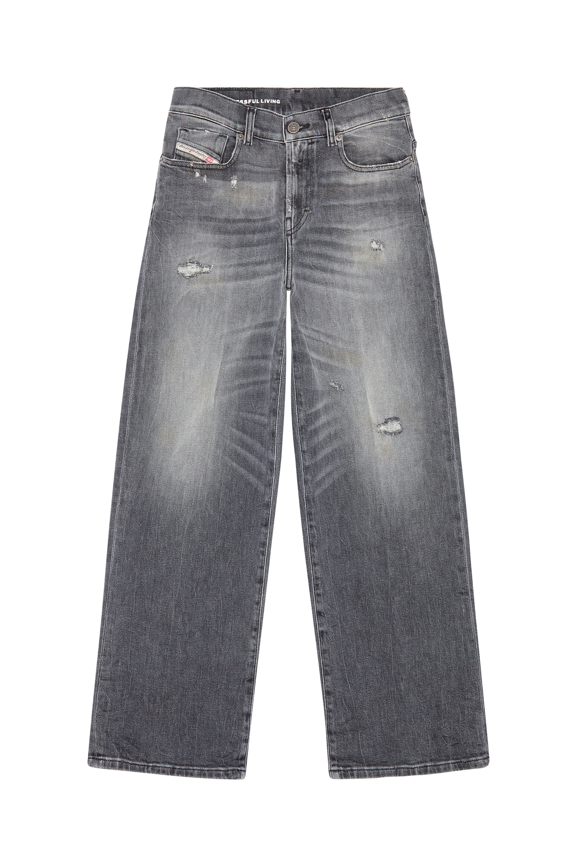 Diesel - Bootcut and Flare Jeans 2000 Widee 09G21, Woman's Bootcut and Flare Jeans - 2000 Widee in Black/Dark grey - 2