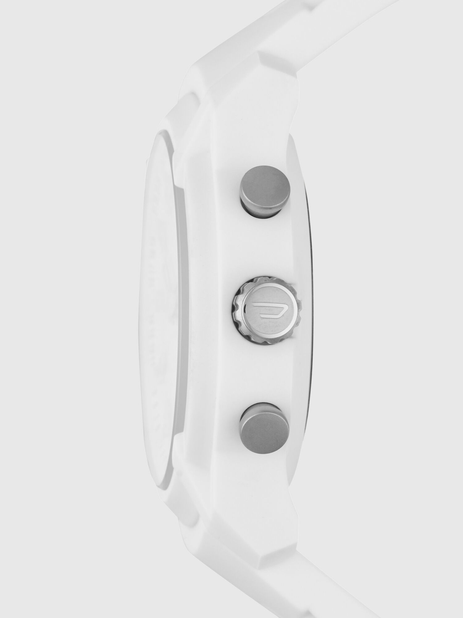 Diesel - DT1015, Man's Armbar Hybrid white silicone smartwatch, 44 mm in White - 4
