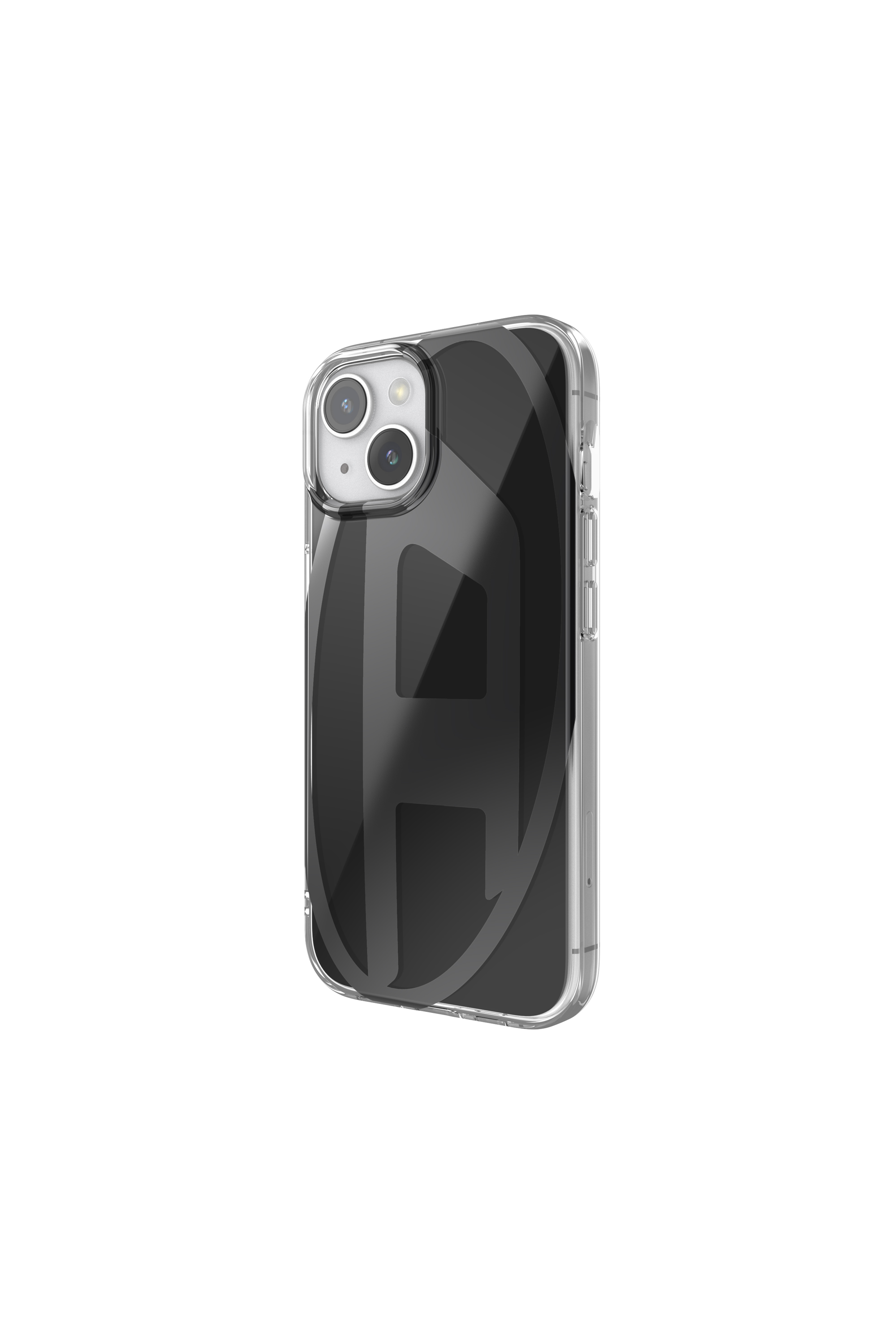 Diesel - 60039 AOP CASE, Unisex's Oval D Case for iP 15 in Black - 4