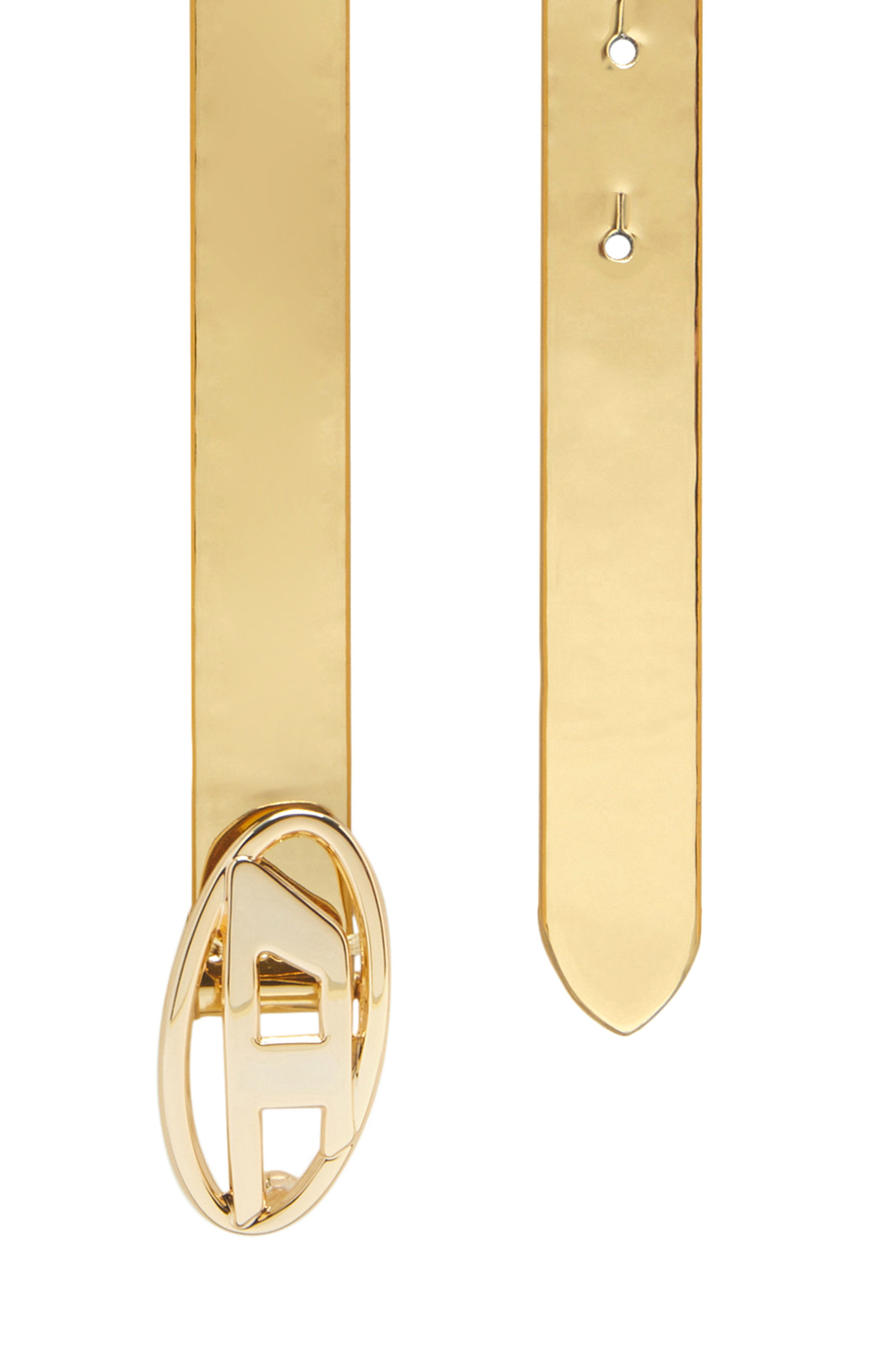 Diesel - B-1DR 20, Woman's Slim metallic belt in Gold - 2