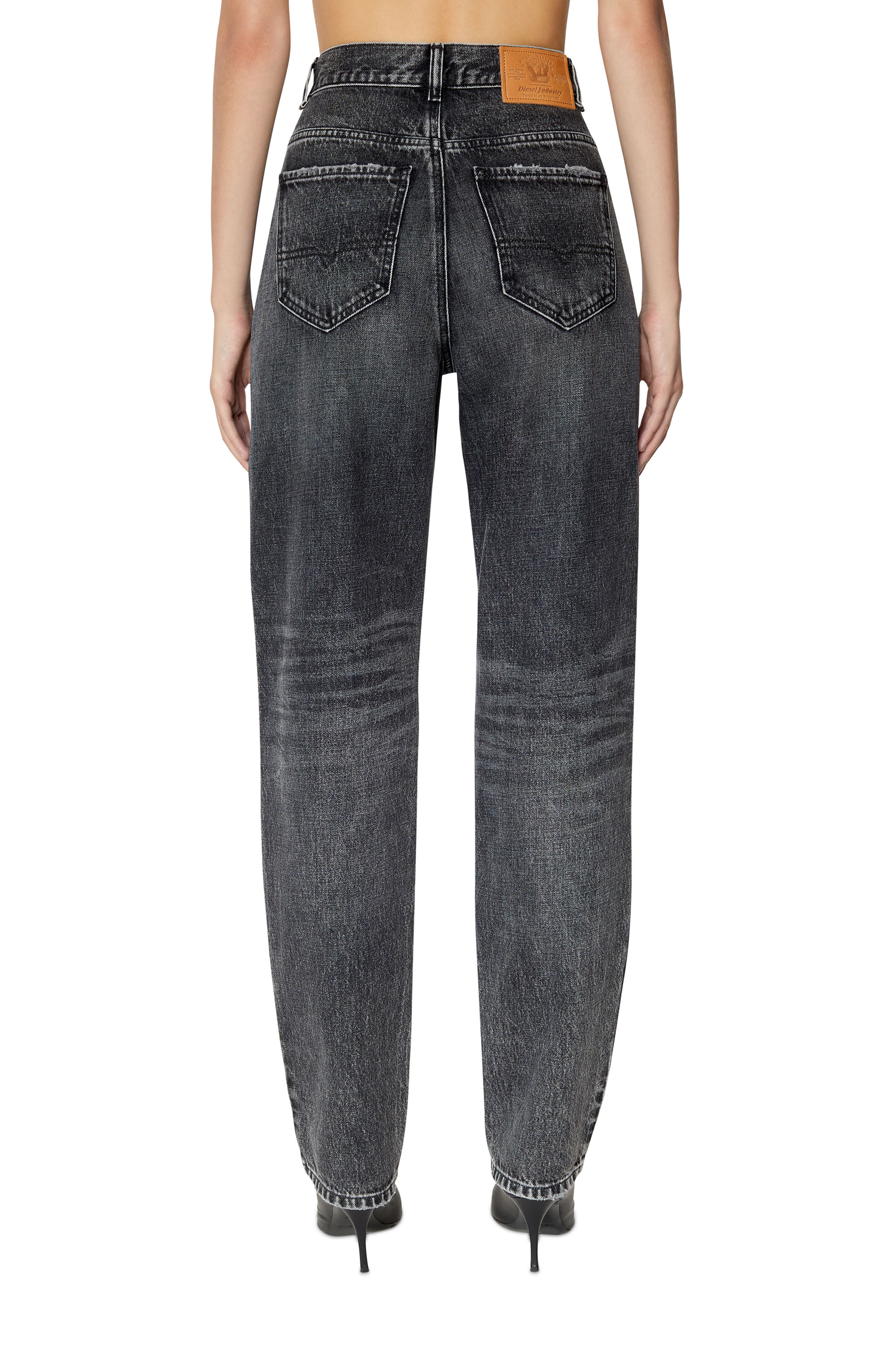 Diesel - Straight Jeans 1956 D-Tulip 007C4, Woman's Straight Jeans - 1956 D-Tulip in Black/Dark grey - 4