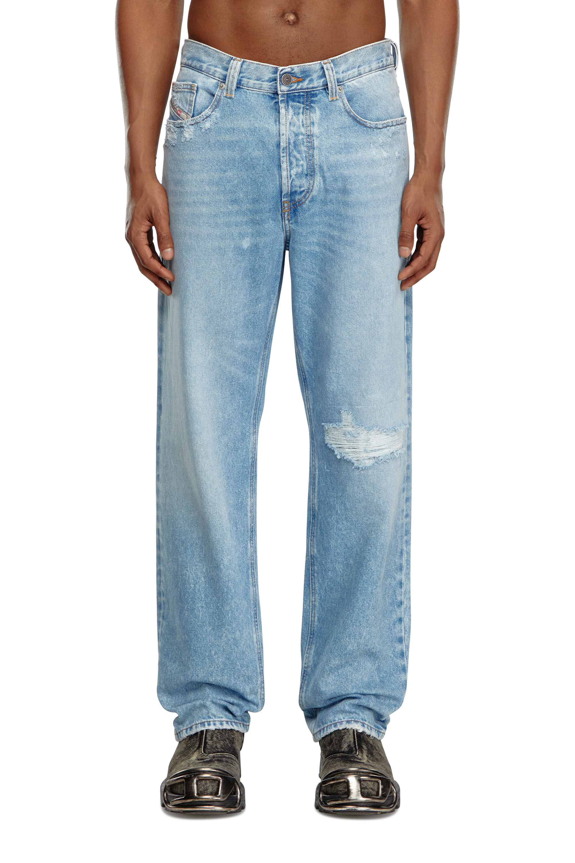 Diesel - Man's Regular Jeans 2024 D-Macs 09J80, Light Blue - 1