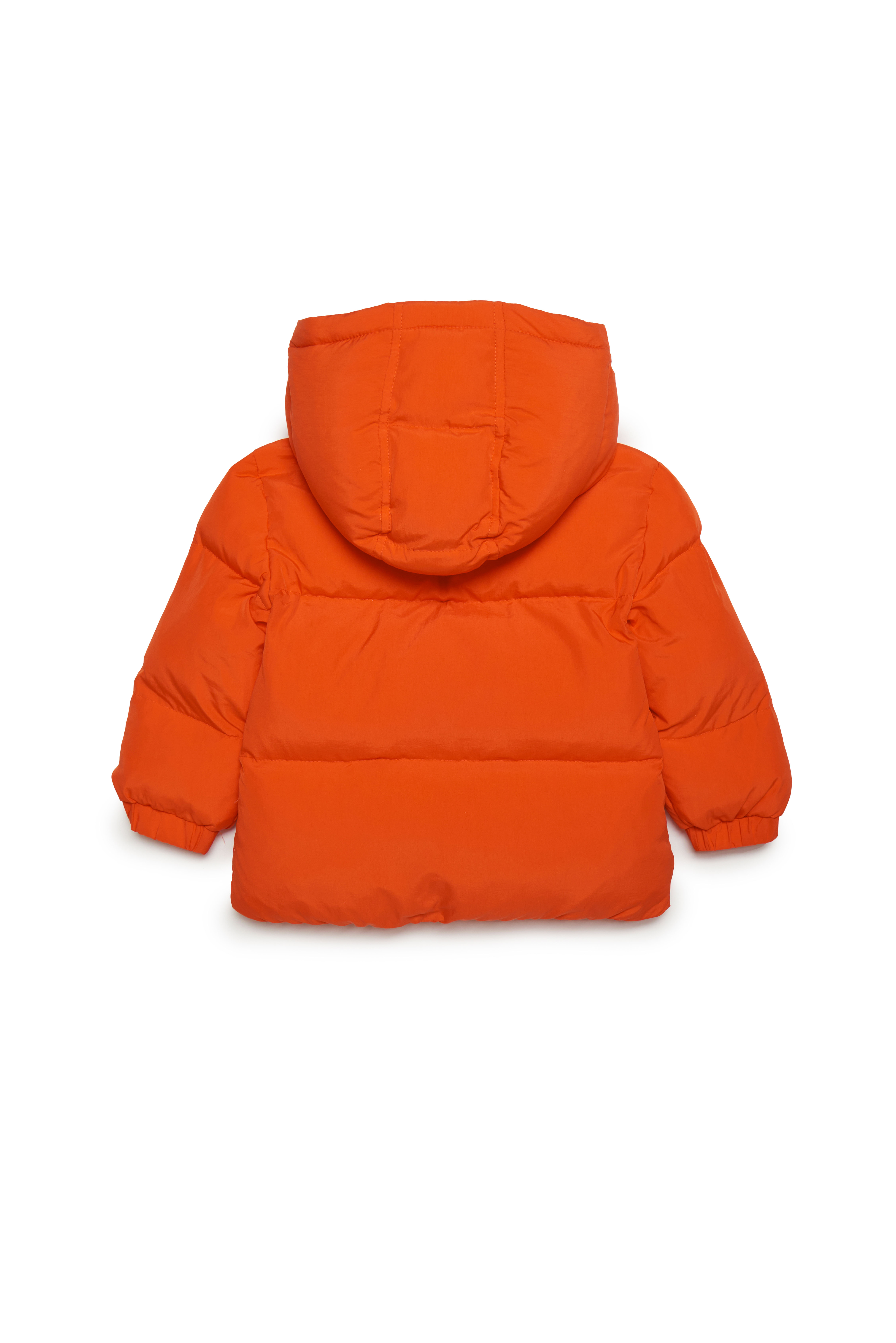 Diesel - JPILB, Unisex's Puffer jacket with rubber patch in Red - 2