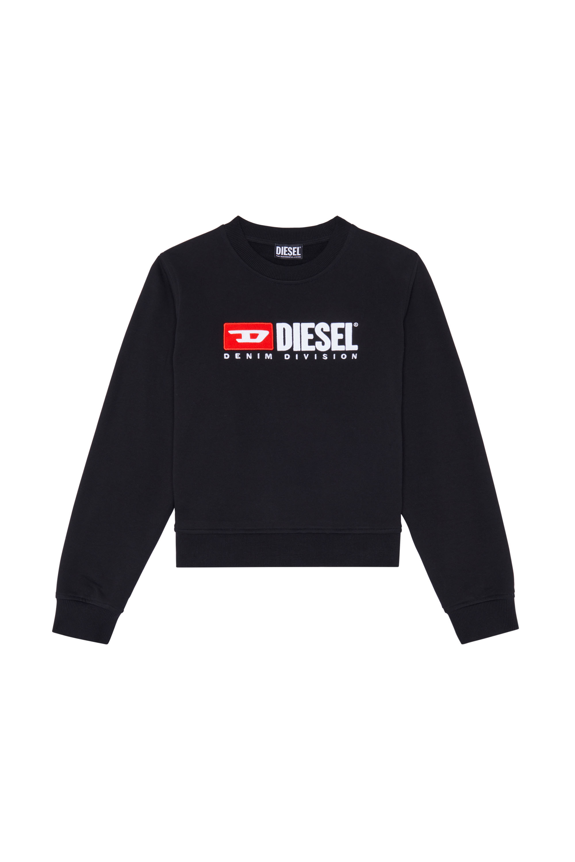 Diesel - F-REGGY-DIV, Woman's Denim Division sweatshirt in Black - 3