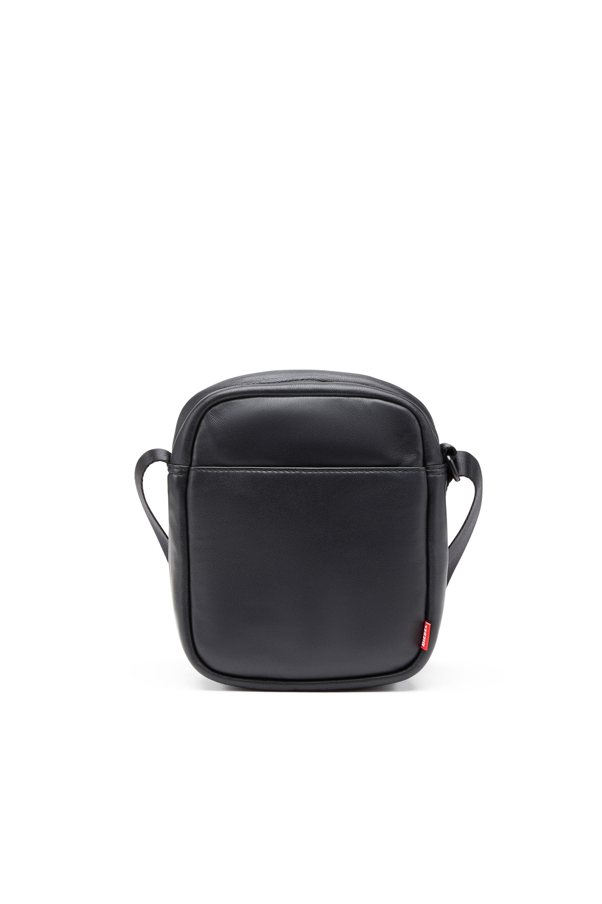 Diesel - RAVE CROSSBODY, Man's Rave Crossbody - Leather crossbody with embossed D logo in Black - 2