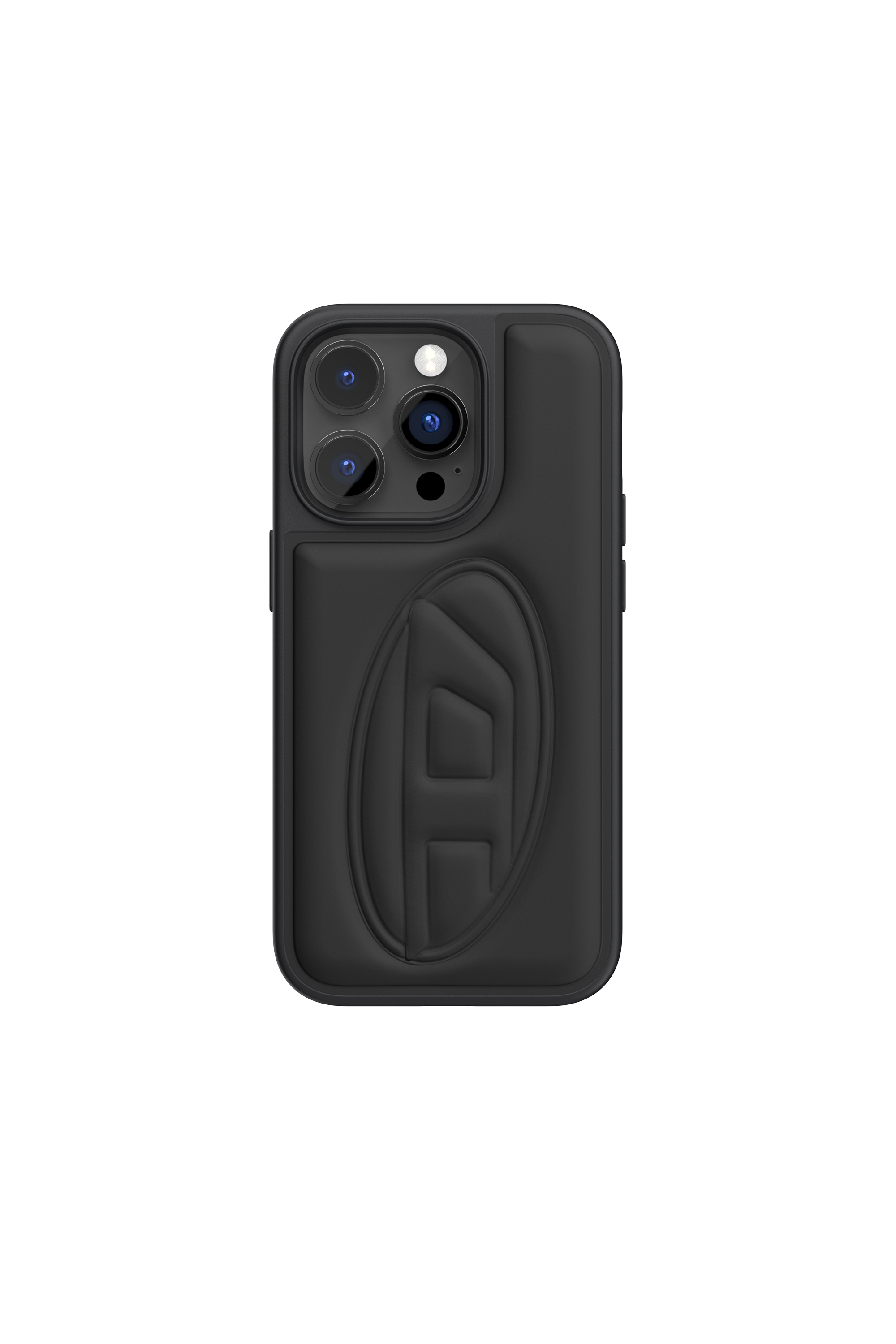 Diesel - 53407 MOULDED CASE, Unisex's Moulded case D logo for iPhone 14 Pro in Black - 2