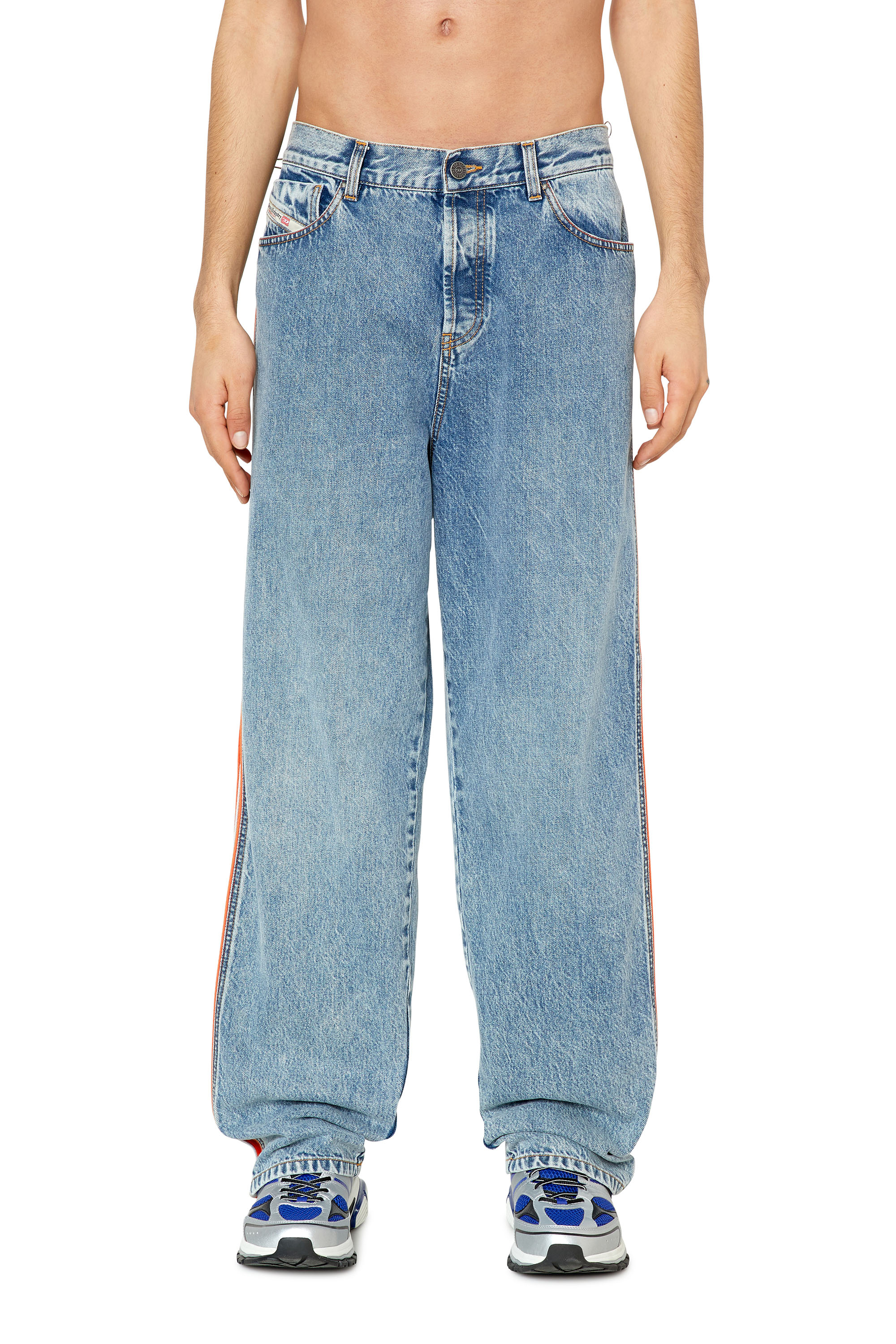 Diesel - Man's Straight Jeans D-Vulkos 0EMAH, Light Blue - 1