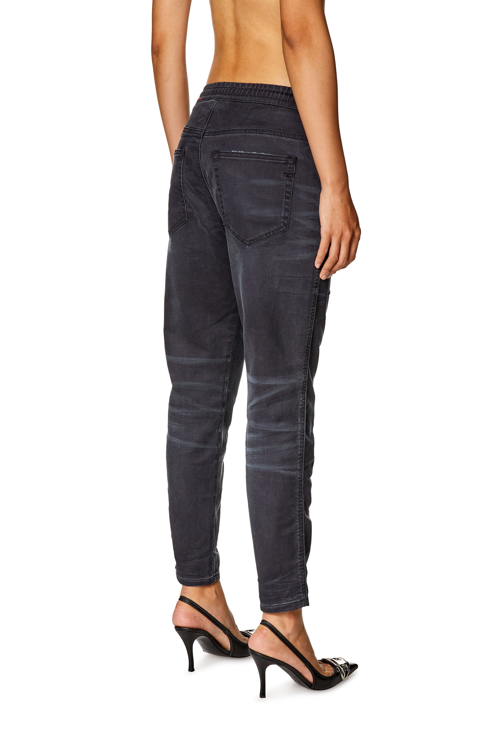 Diesel - Woman's Regular 2041 D-Fayza Joggjeans® 068HQ, Black/Dark grey - 4