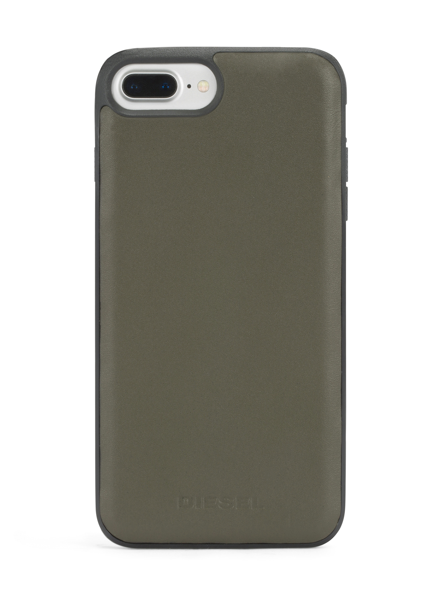 Diesel - OLIVE GREEN LEATHER IPHONE 8 PLUS/7 PLUS/6s PLUS/6 PLUS CASE, Unisex's Olive case, iPhone 8 Plus/7 Plus/6s Plus/6 Plus in Olive Green - 4