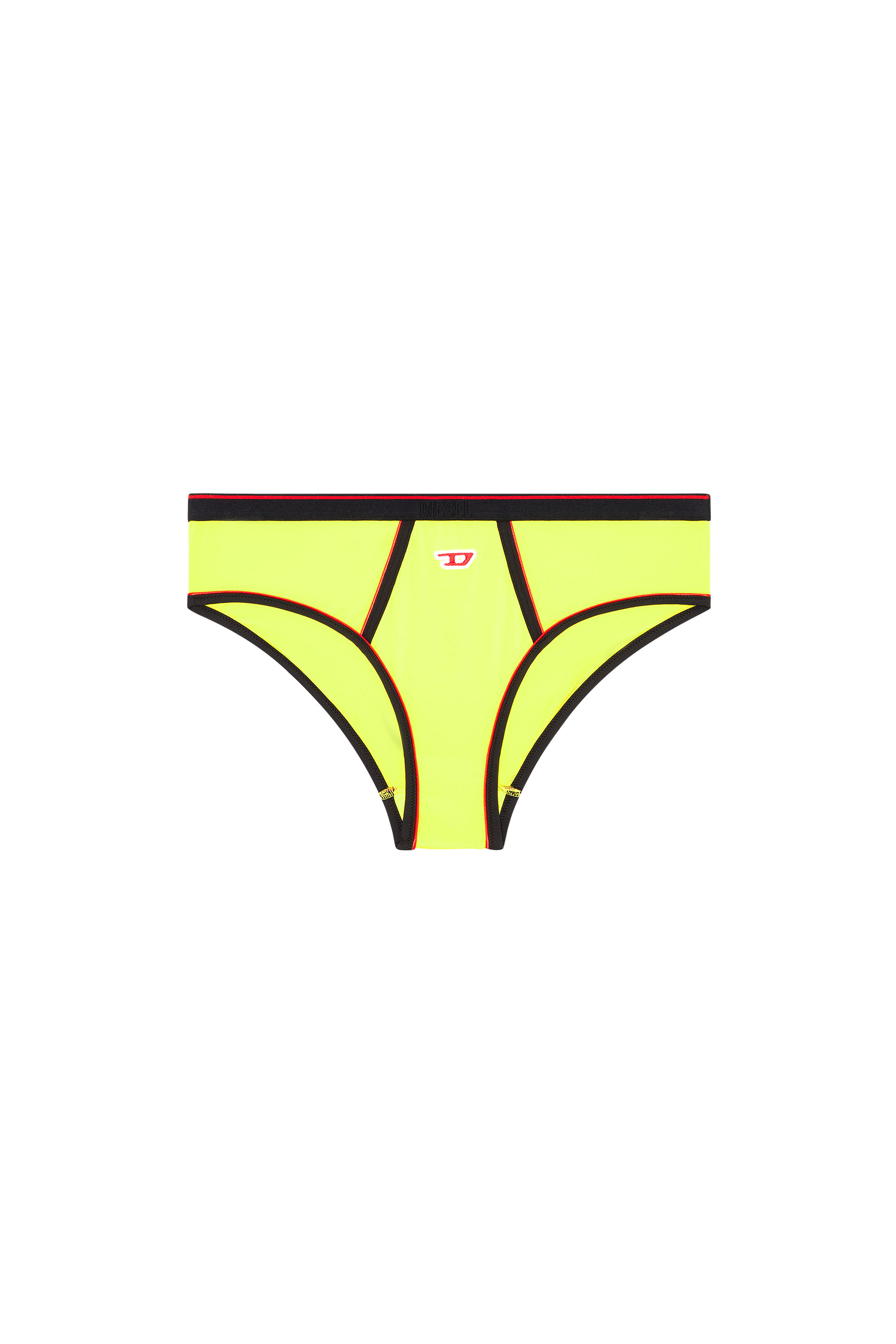 Diesel - UFPN-SUNNIE, Woman's Briefs with contrast piping in Yellow - 1