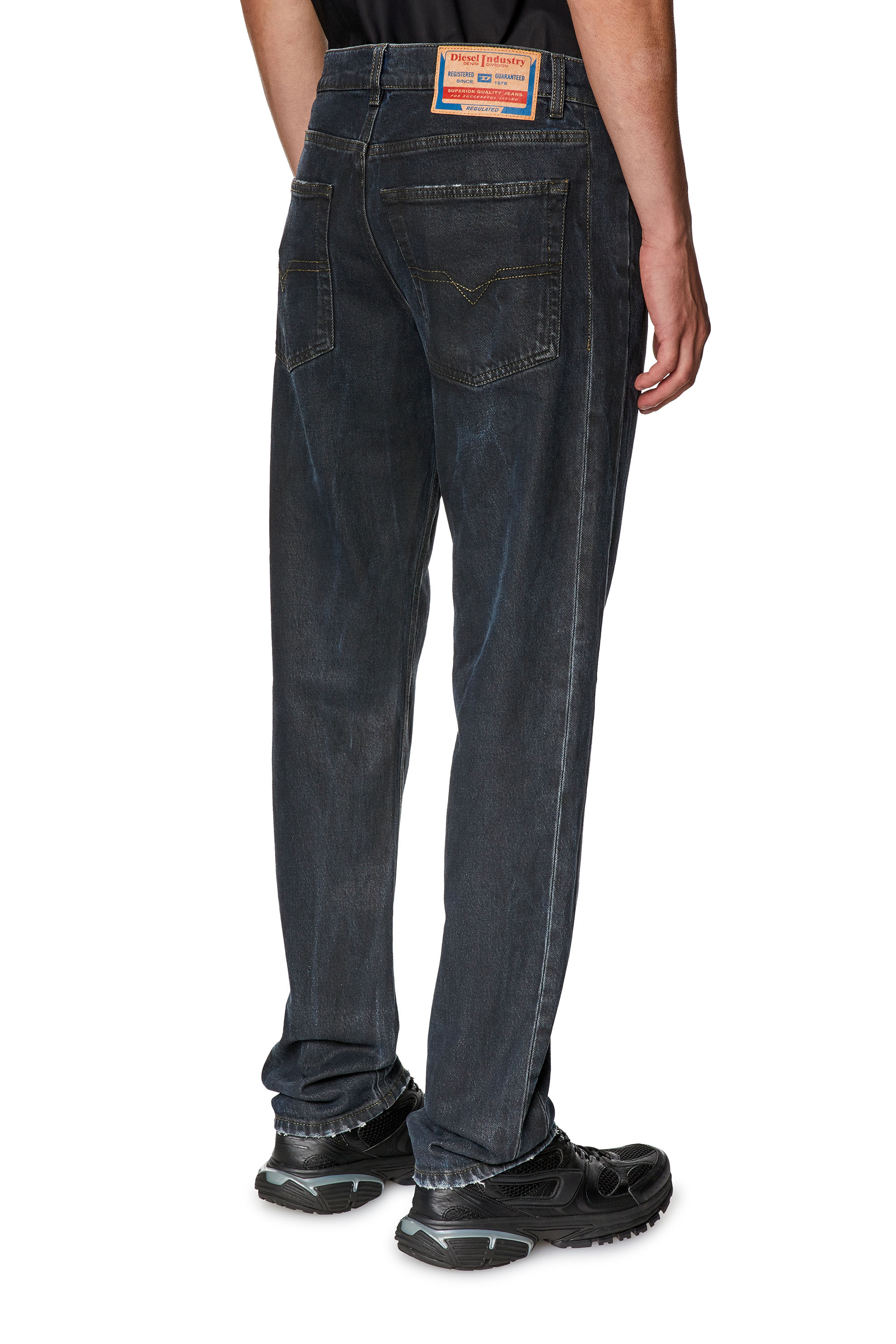 Diesel - Man's Straight Jeans 1995 D-Sark 0HJAU, Black/Dark grey - 4