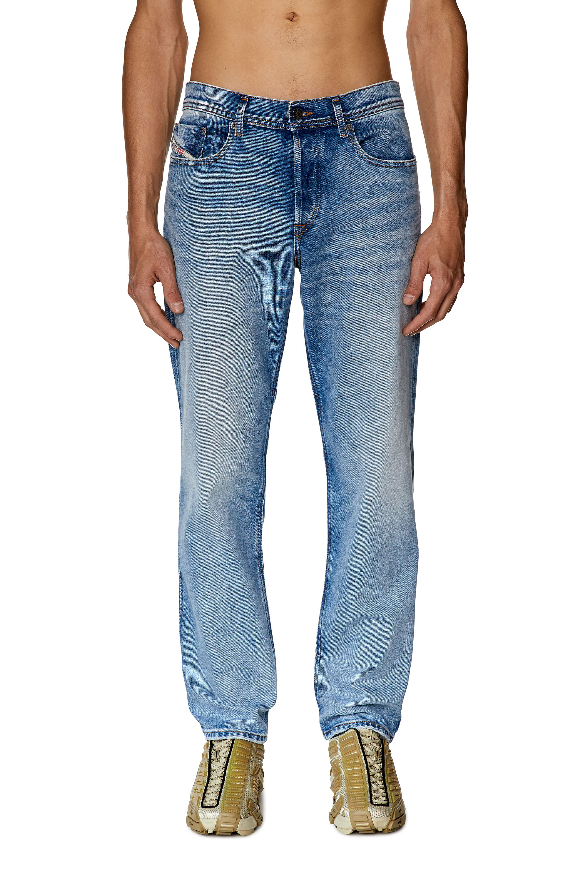 Diesel - Man's Tapered Jeans 2023 D-Finitive 09G24, Light Blue - 1
