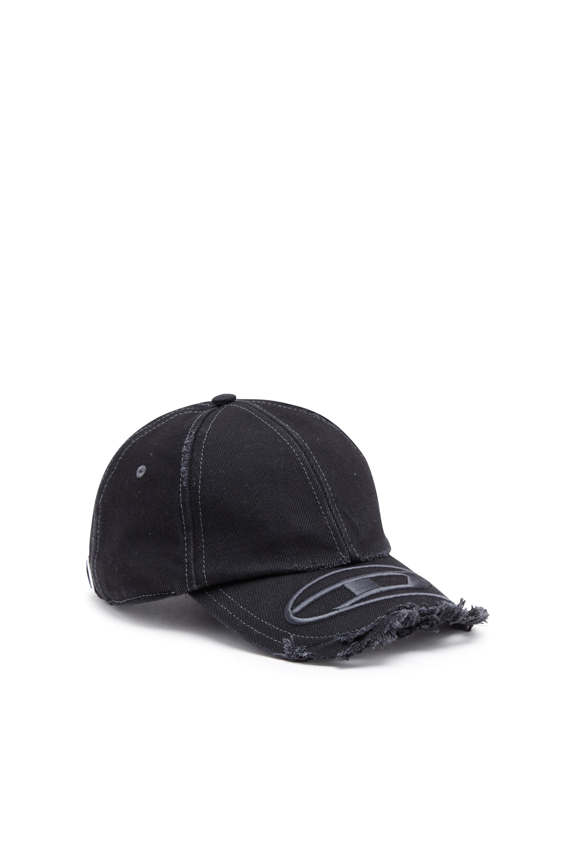 Diesel - C-JARL, Man's Baseball cap with embroidered peak in White - 1