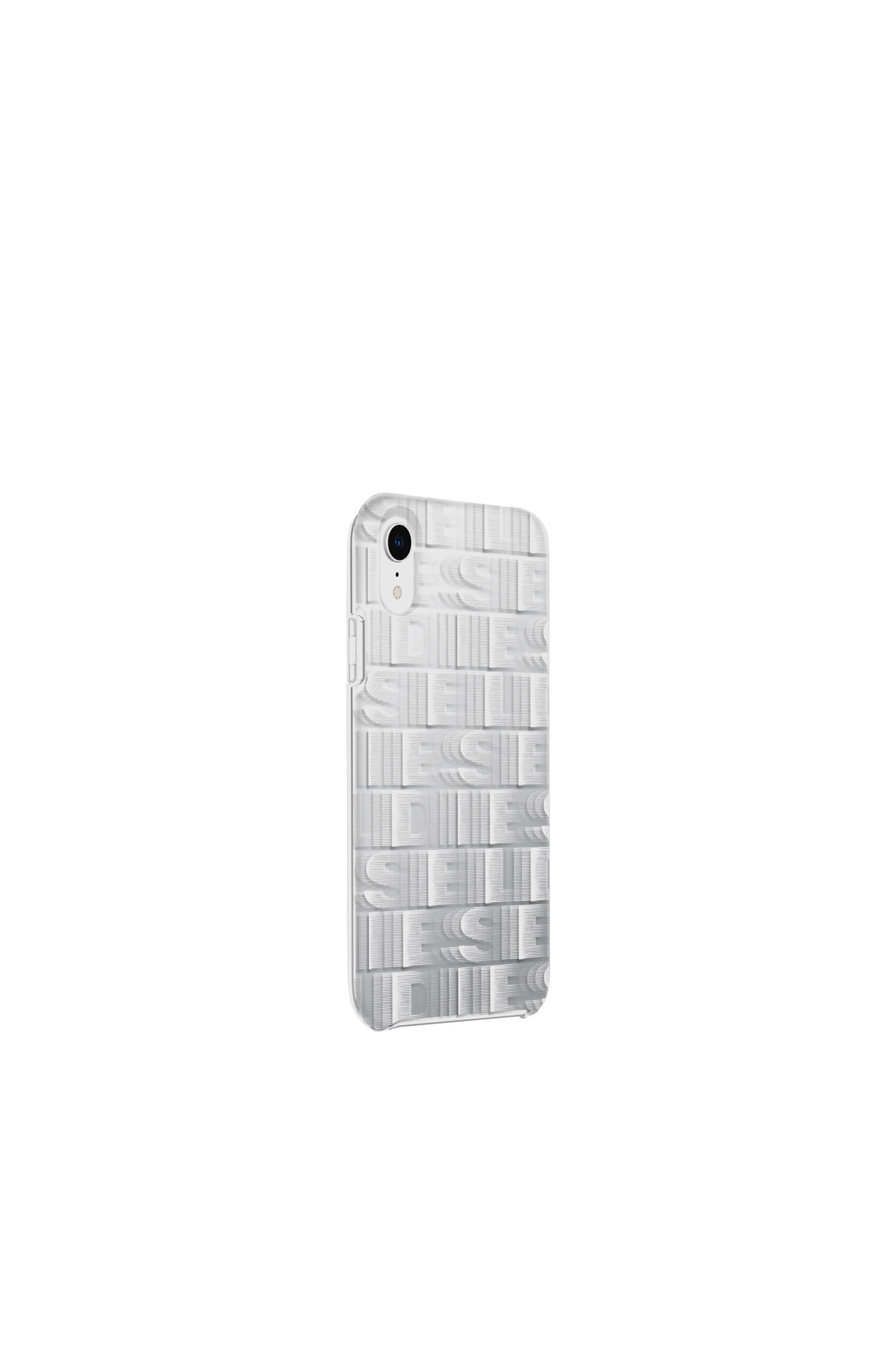 Diesel - DIESEL PRINTED CO-MOLD CASE FOR IPHONE XR, Unisex's Repeating logo case, iPhone XR in White - 4
