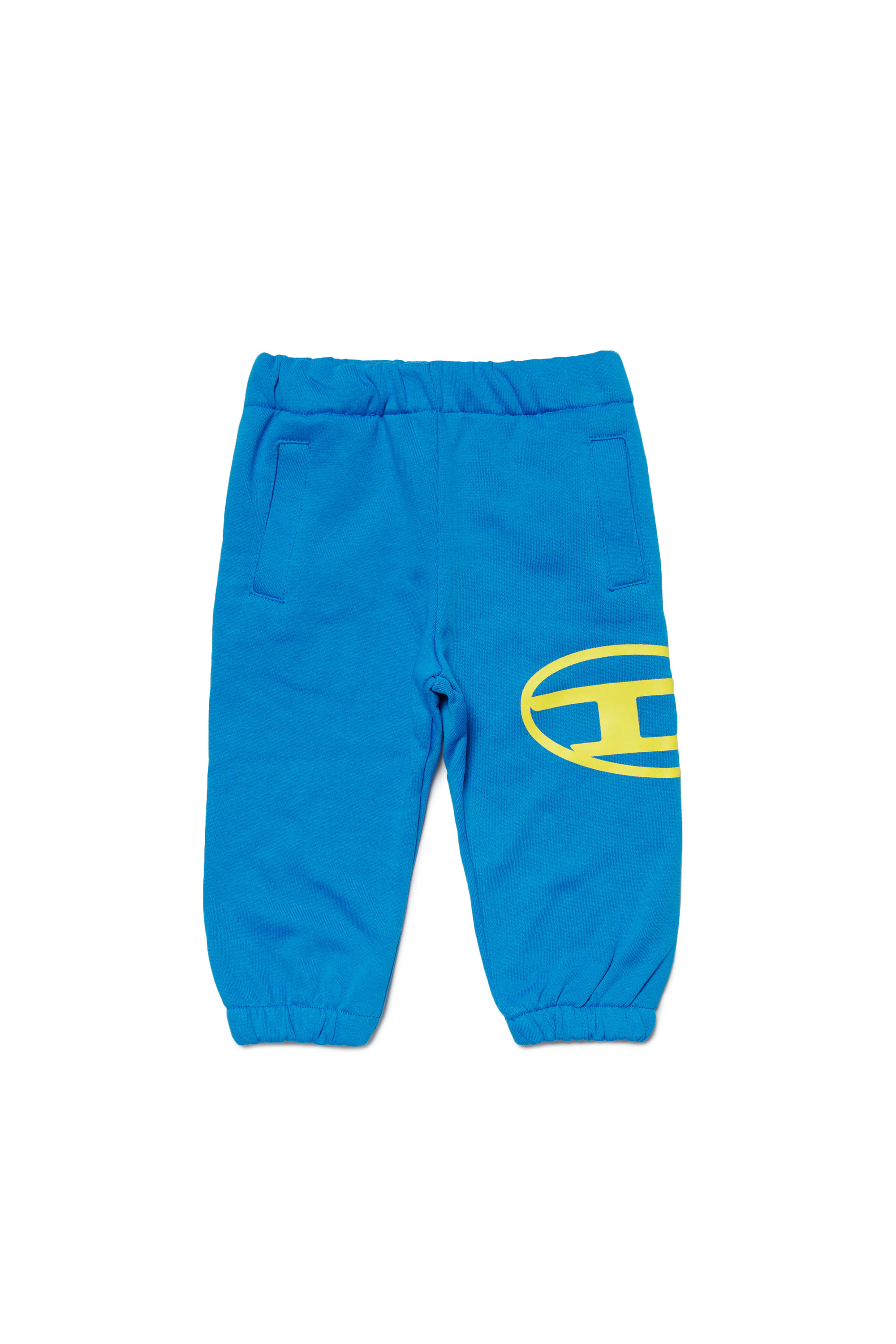 Diesel - PCERB, Unisex's Sweatpants with Oval D logo print in Blue - 1
