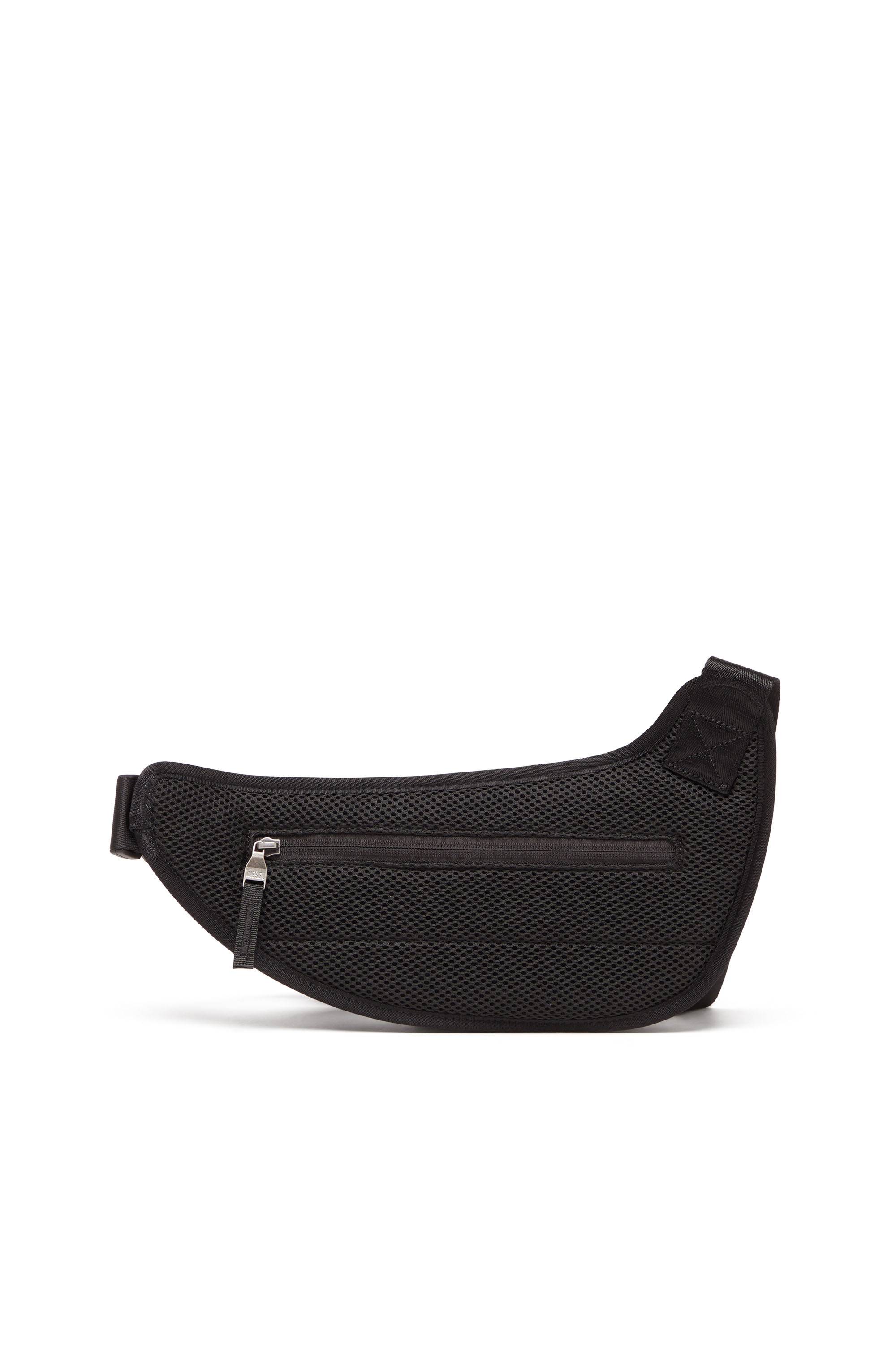 Diesel - 1DR-POD CROSSBODY D, Man's 1DR-Pod Crossbody D - Hard shell sling bag in distressed denim in Black - 2
