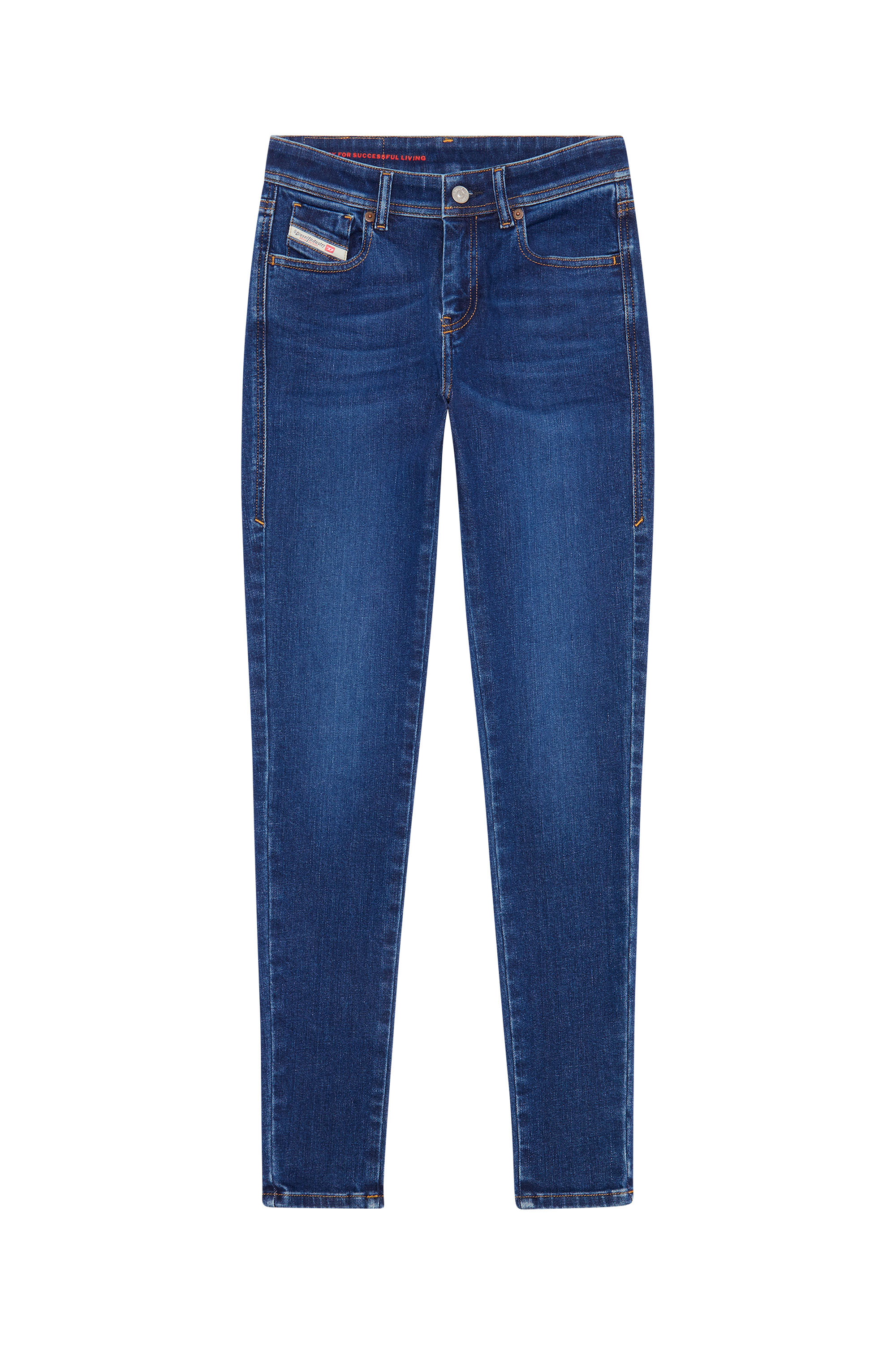 Diesel - Woman's Skinny Jeans 2017 Slandy 09C19, Dark Blue - 3
